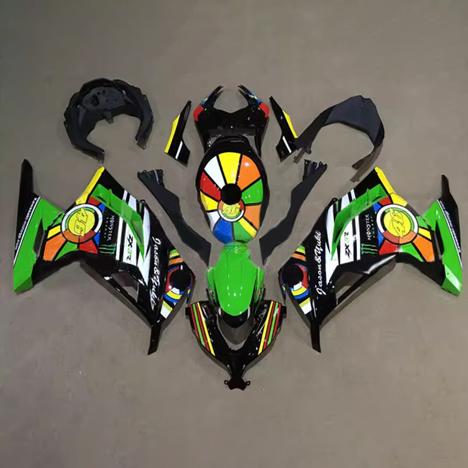 Injection Fairing Kit Bodywork Plastic ABS fit For Kawasaki EX300 Ninja300 2013-2024