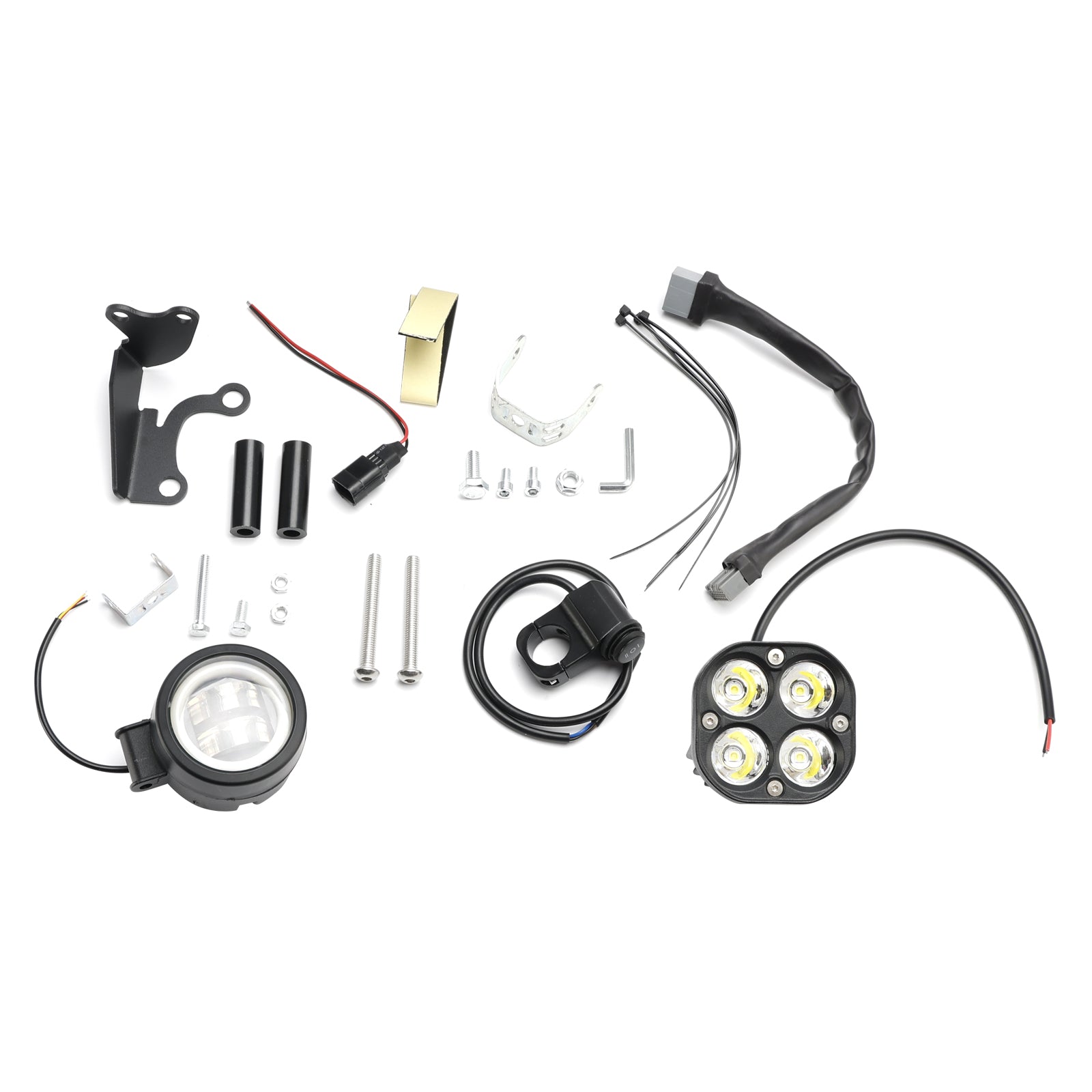 Kit de phares doubles pour porte-bagages avant noir Honda CT125 Hunter Cub 2020-2023