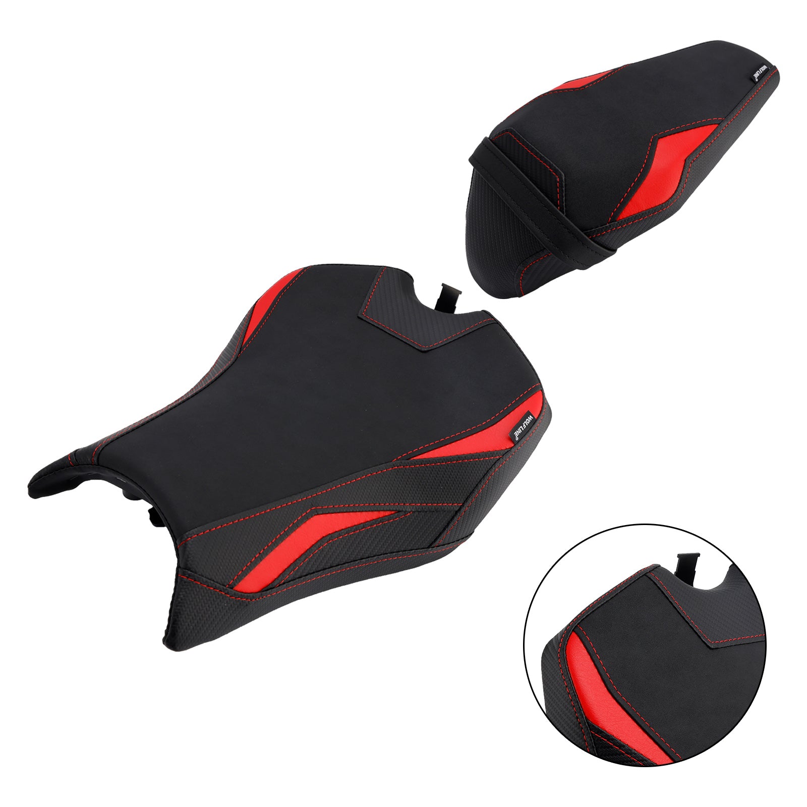 Front&Rear Raider Passenger Cushion Kit Red1 For Kawasaki Z900 Zr900-F 2025-
