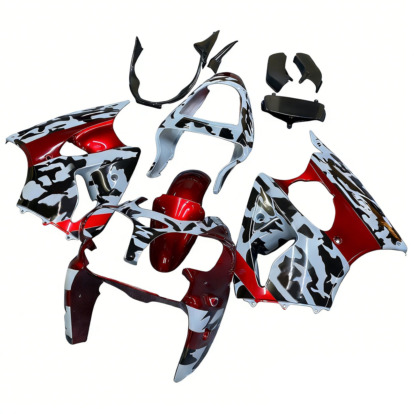 Injection Fairing Kit Bodywork For Kawasaki ZX6R 636 2000-2002 ZZR600 2005-2008