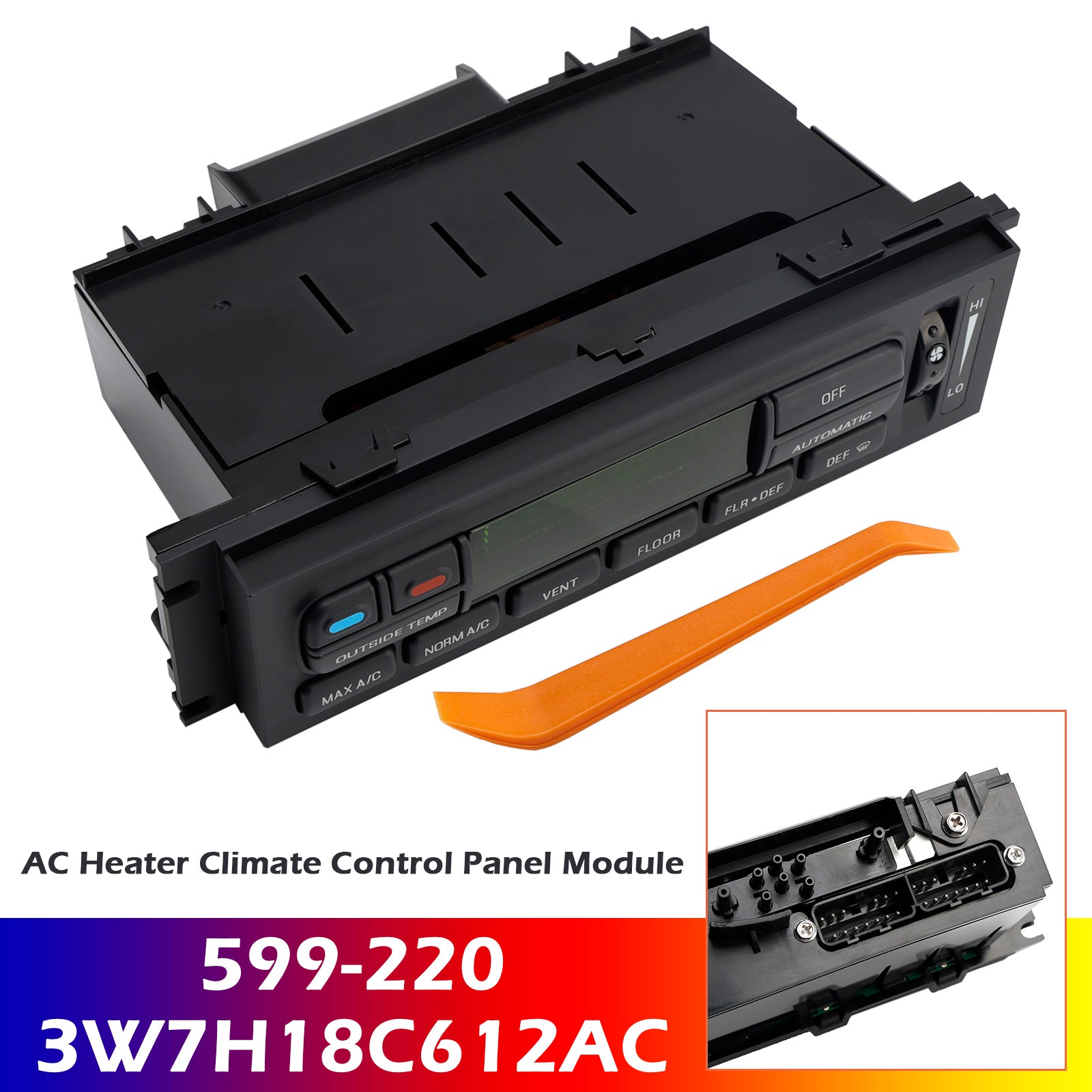 AC Heater Climate Control Panel Module 6W7H19C933AA for Mercury Marauder 2003-2004