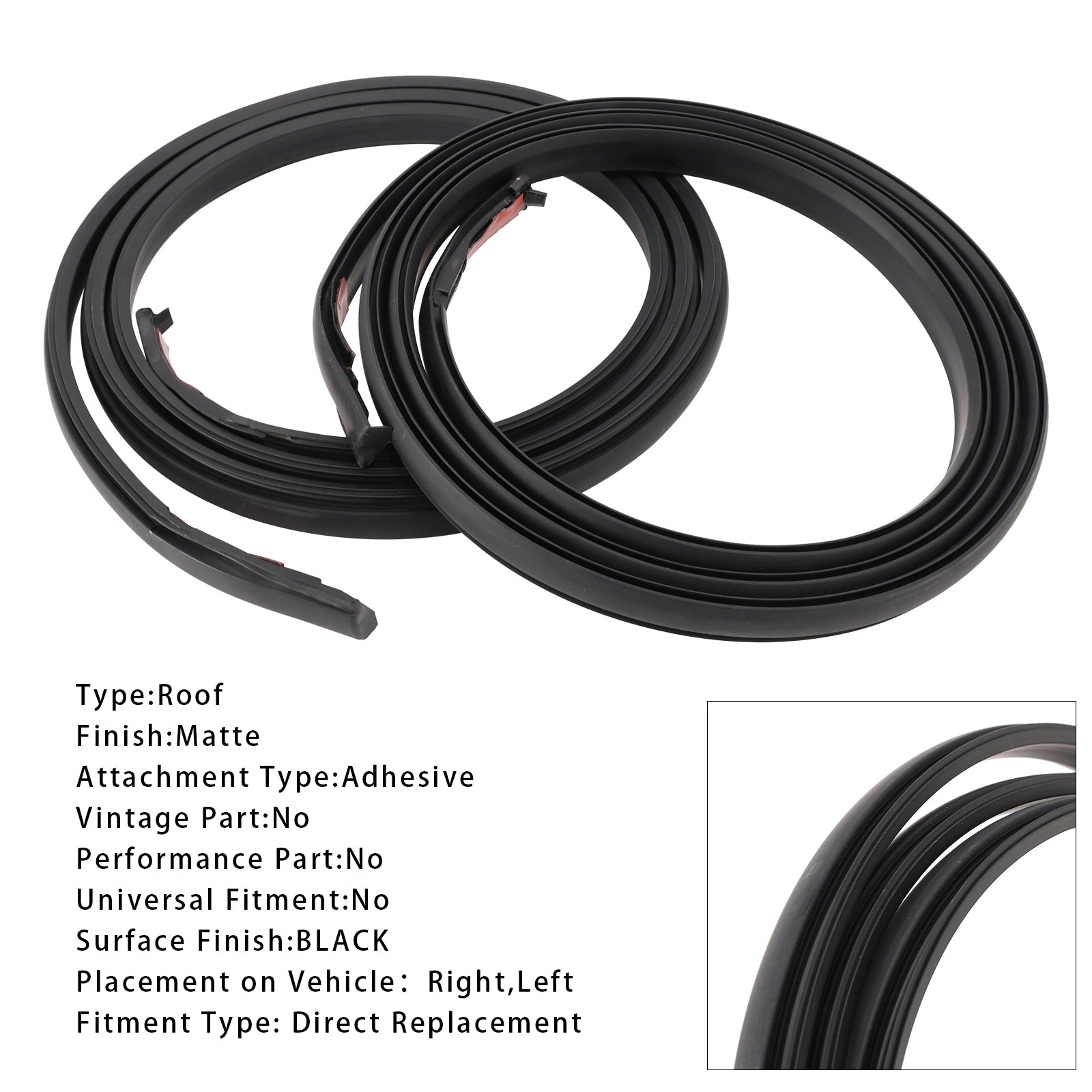 2001-2007 Toyota Sequoia 2pcs Moulage de toit TRAIT 75551-0C030 75552-0C030