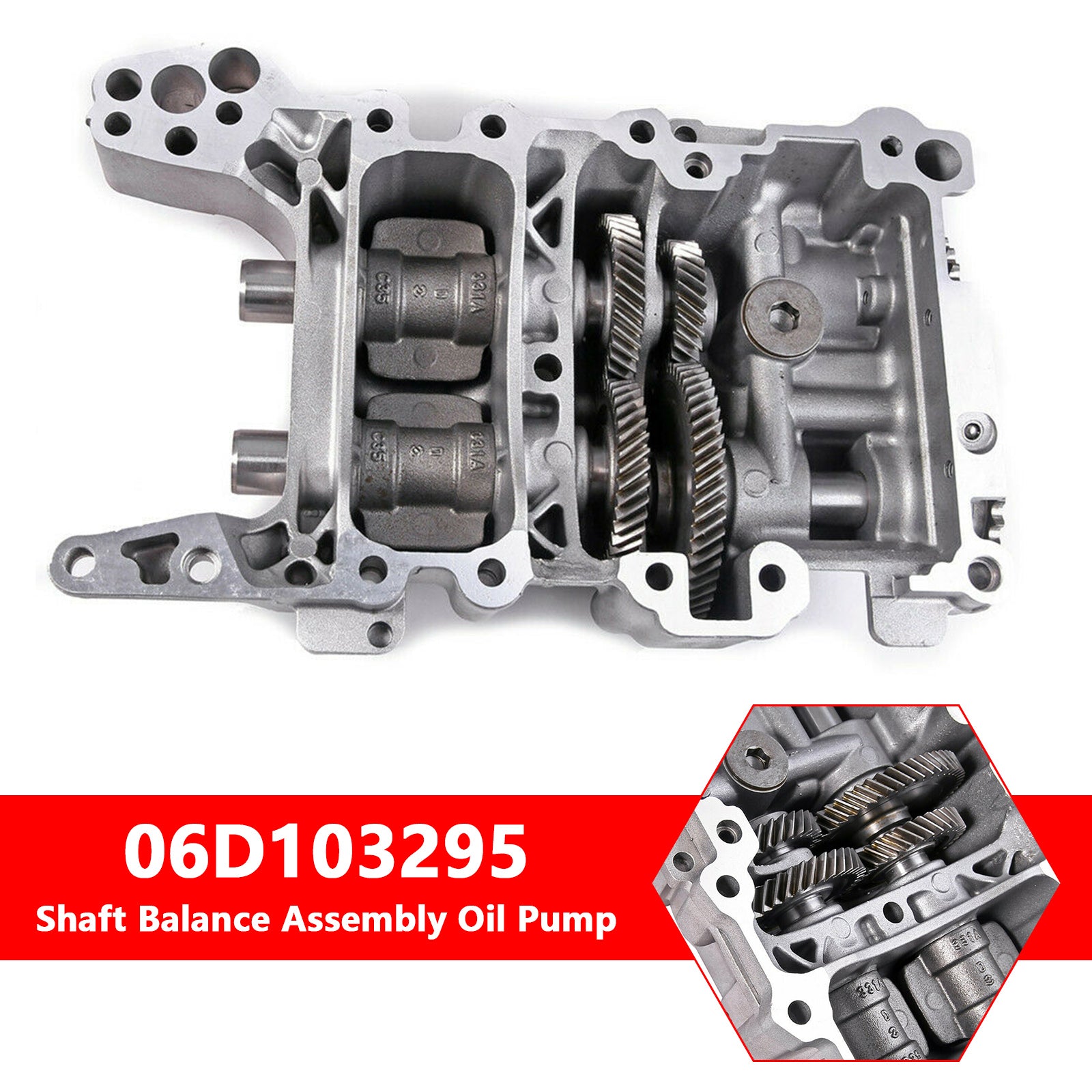 2004-2008 Audi A3 (8P) 2.0 FSI 110kw (150ps) Shaft Balance Assembly Oil Pump 06D103295 06B103535G