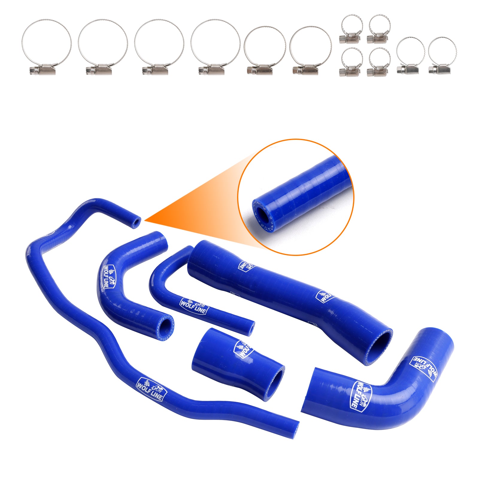 2021-2024 BMW S1000XR Silikon Radiator kjølevæskesett Kit