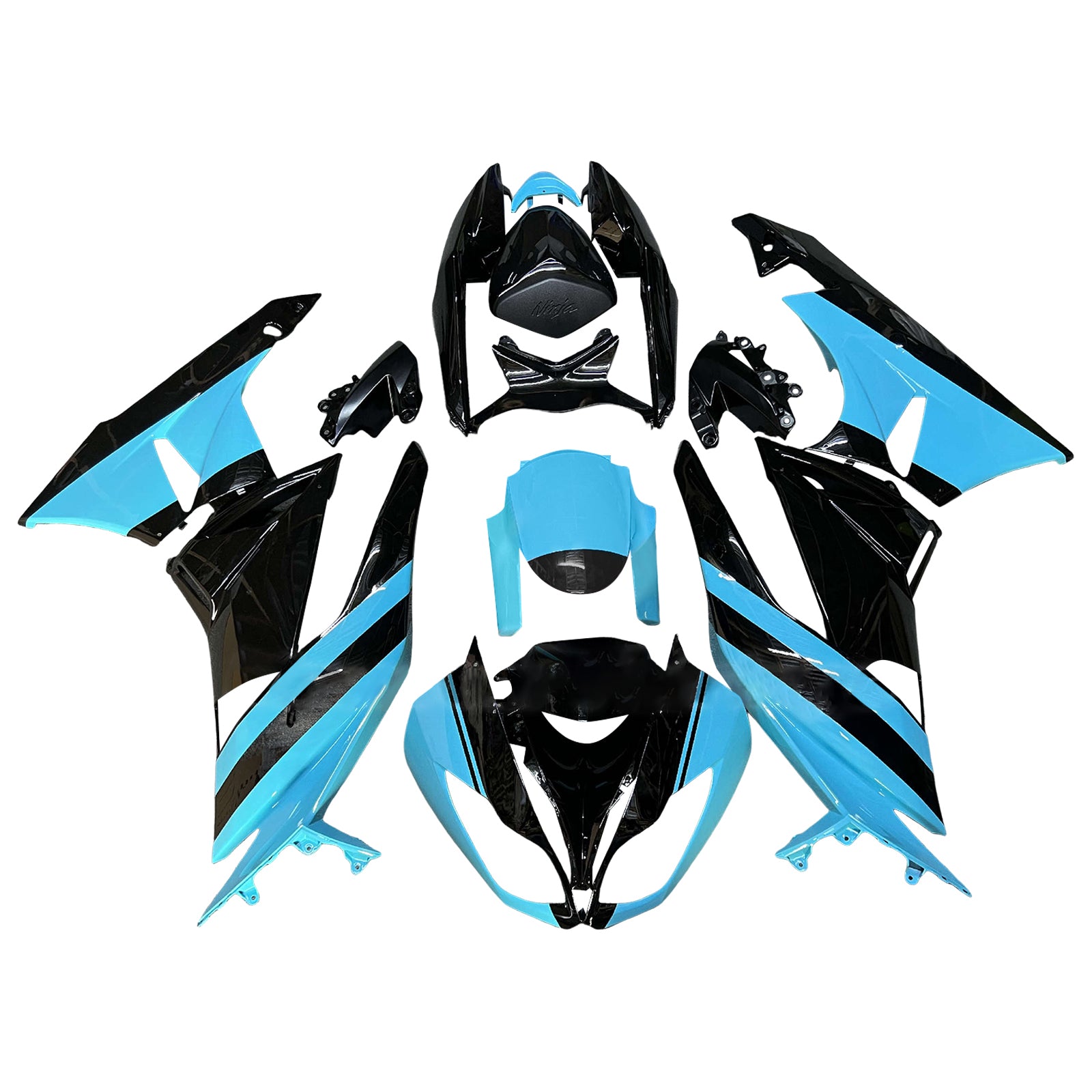 Injectiekuipset carrosserie kunststof ABS geschikt voor Kawasaki ZX6R 636 2009-2012