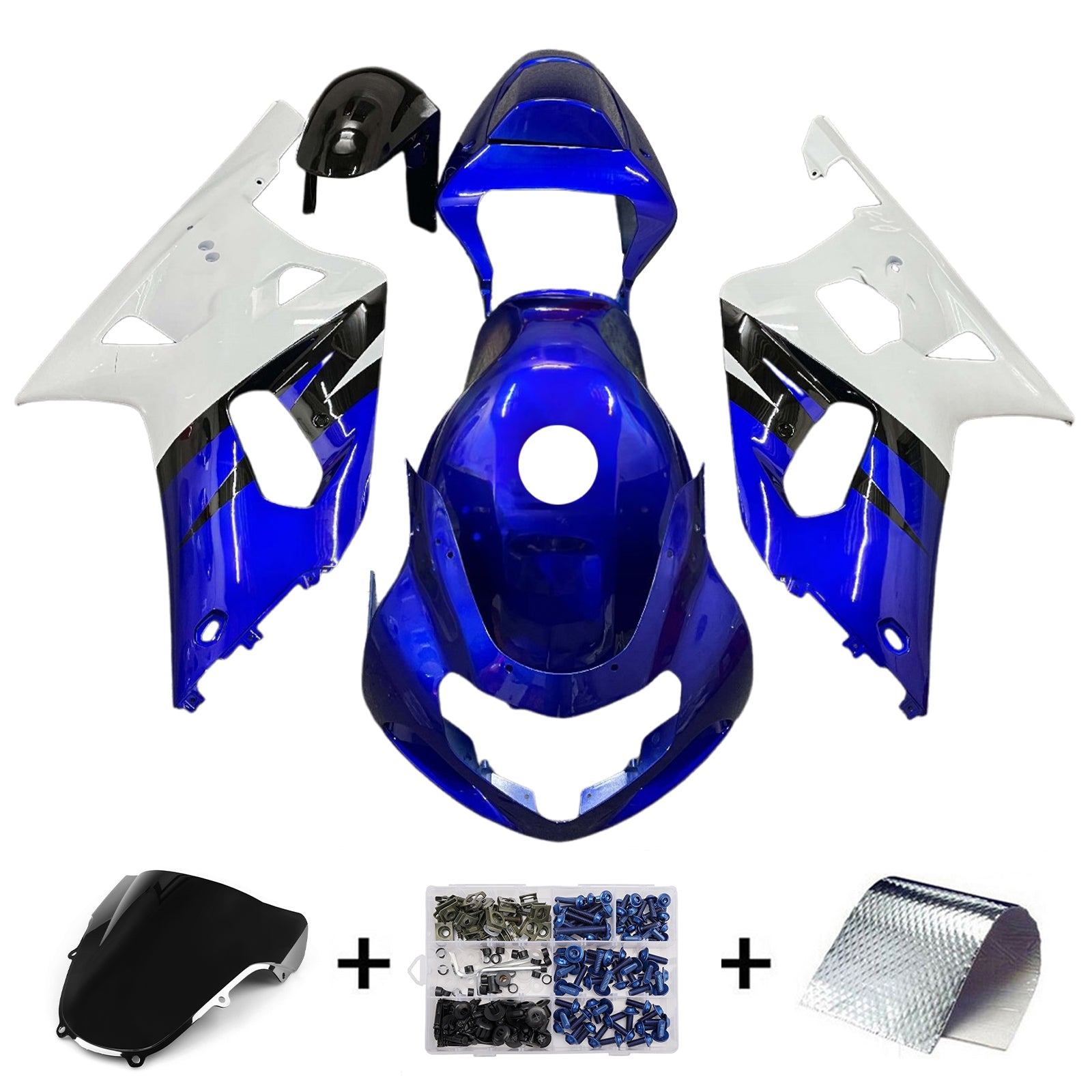 Kit de carénage d'injection de carrosserie pour Suzuki GSXR600 2001-2003 GSXR750 2000-2003 K1