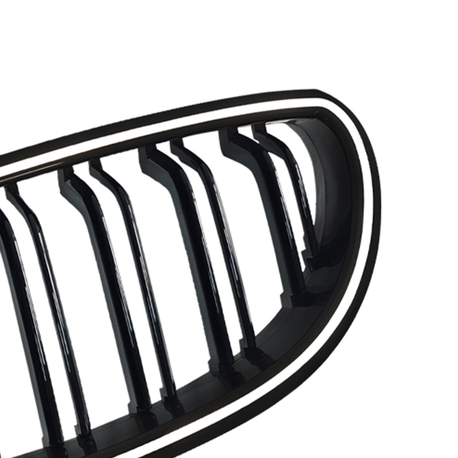 2004-2009 For BMW 5 Series Sedan E60 520i 523i 525i 528i 530i 535i 540i 545i 550i 2PCS Glossy Black Front Sport Kidney Grille