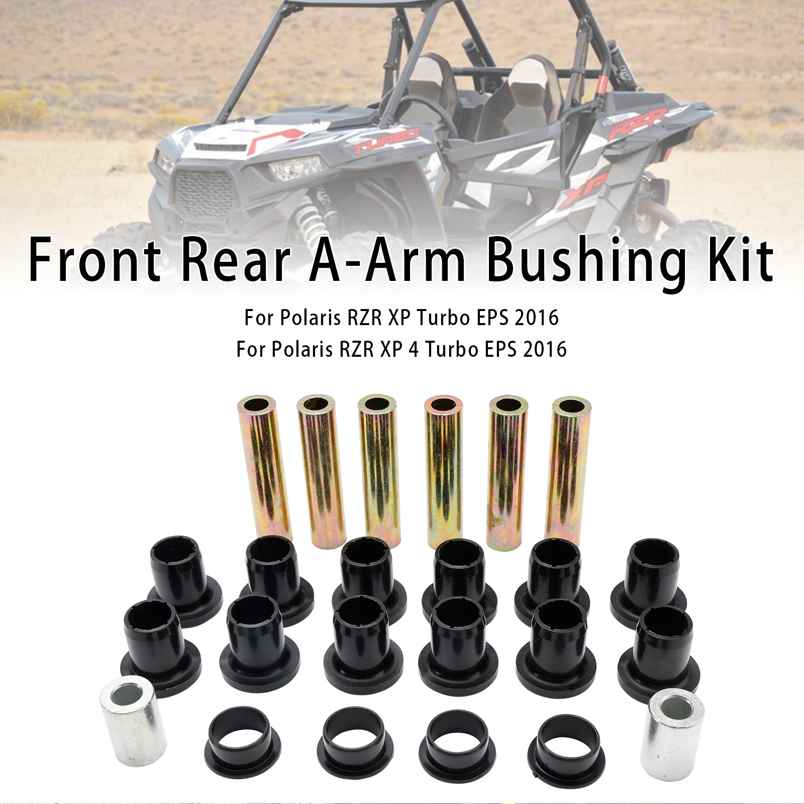 Front Rear Control Arm Bushing Kit For Polaris RZR 900 EPS 1000 XP 4 14-16