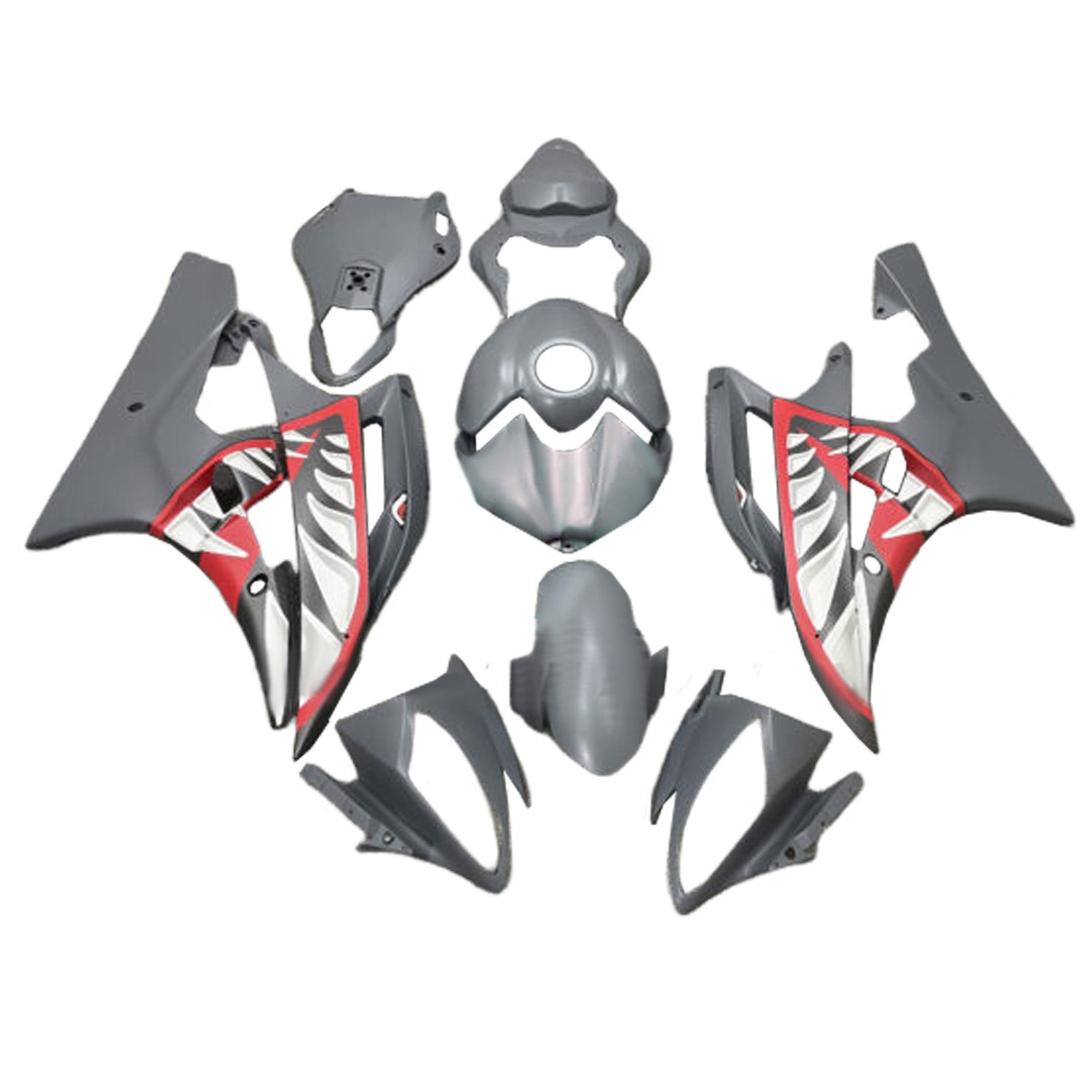 Kit de carénage d'injection carrosserie plastique ABS pour Yamaha YZFR6 YZF-R6 2006-2007