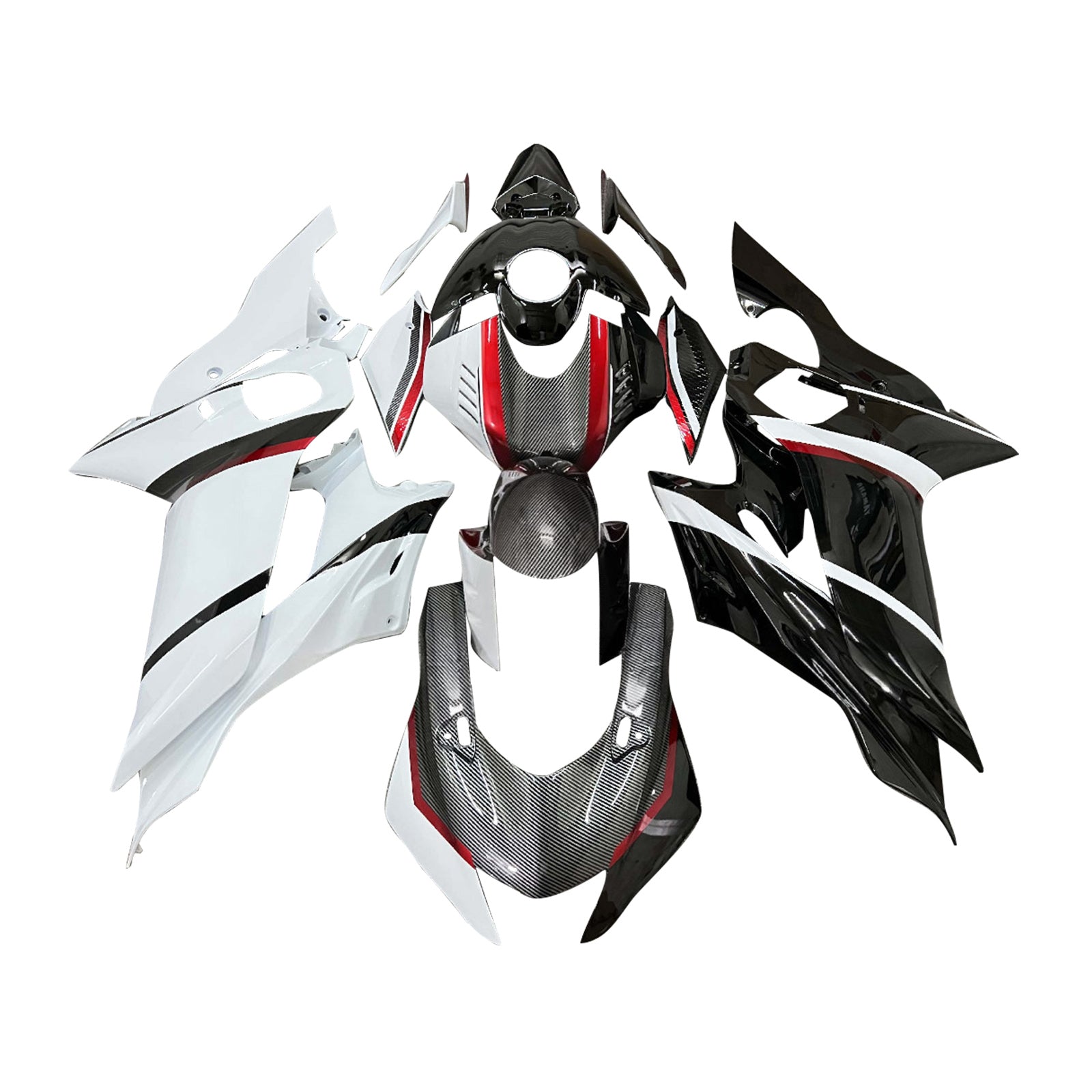 Kit de carenado de inyección, carrocería de plástico ABS apto para Yamaha YZF-R6 2017-2023