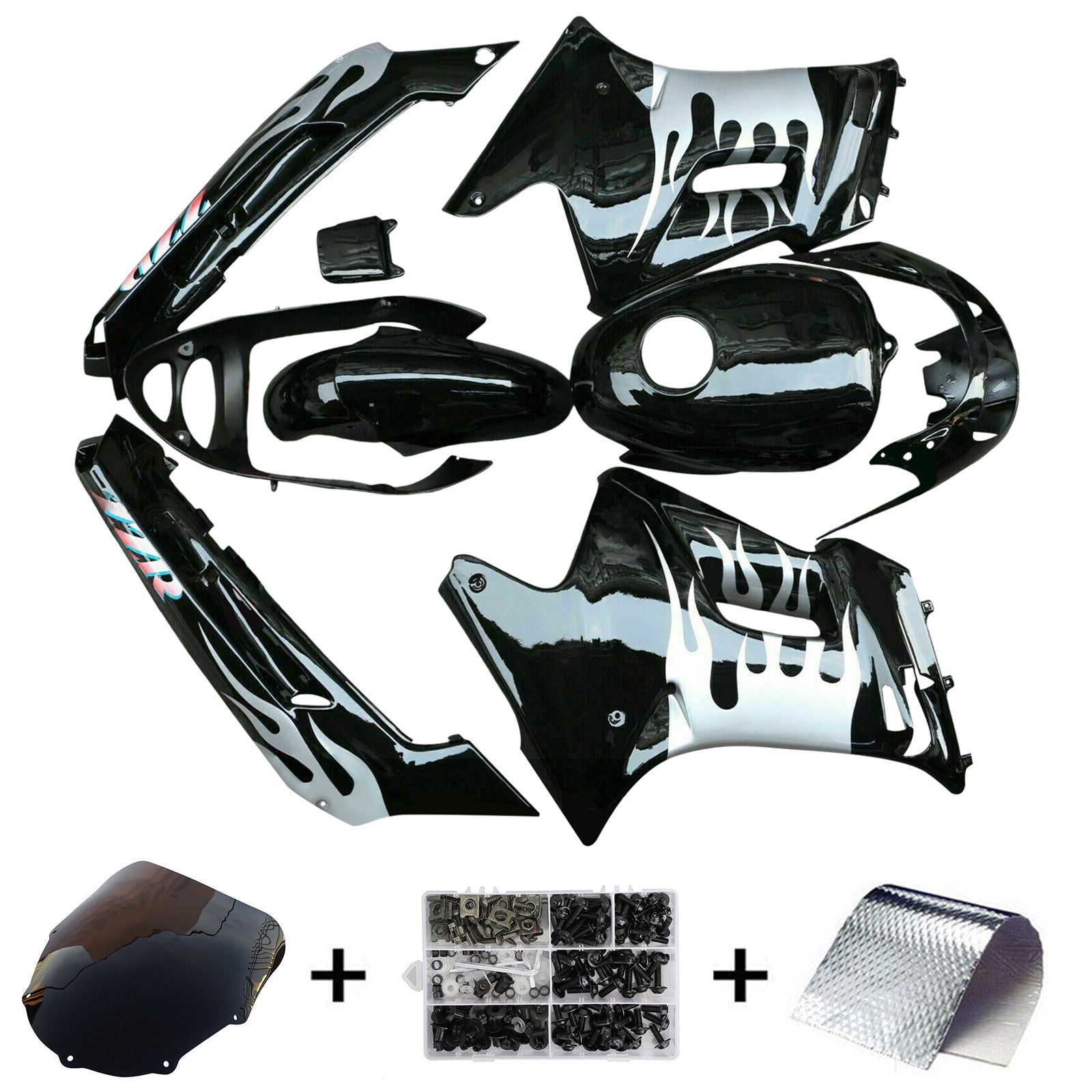 1996-2007 Kawasaki ZZR250 Injection Fairing Kit Bodywork ABS