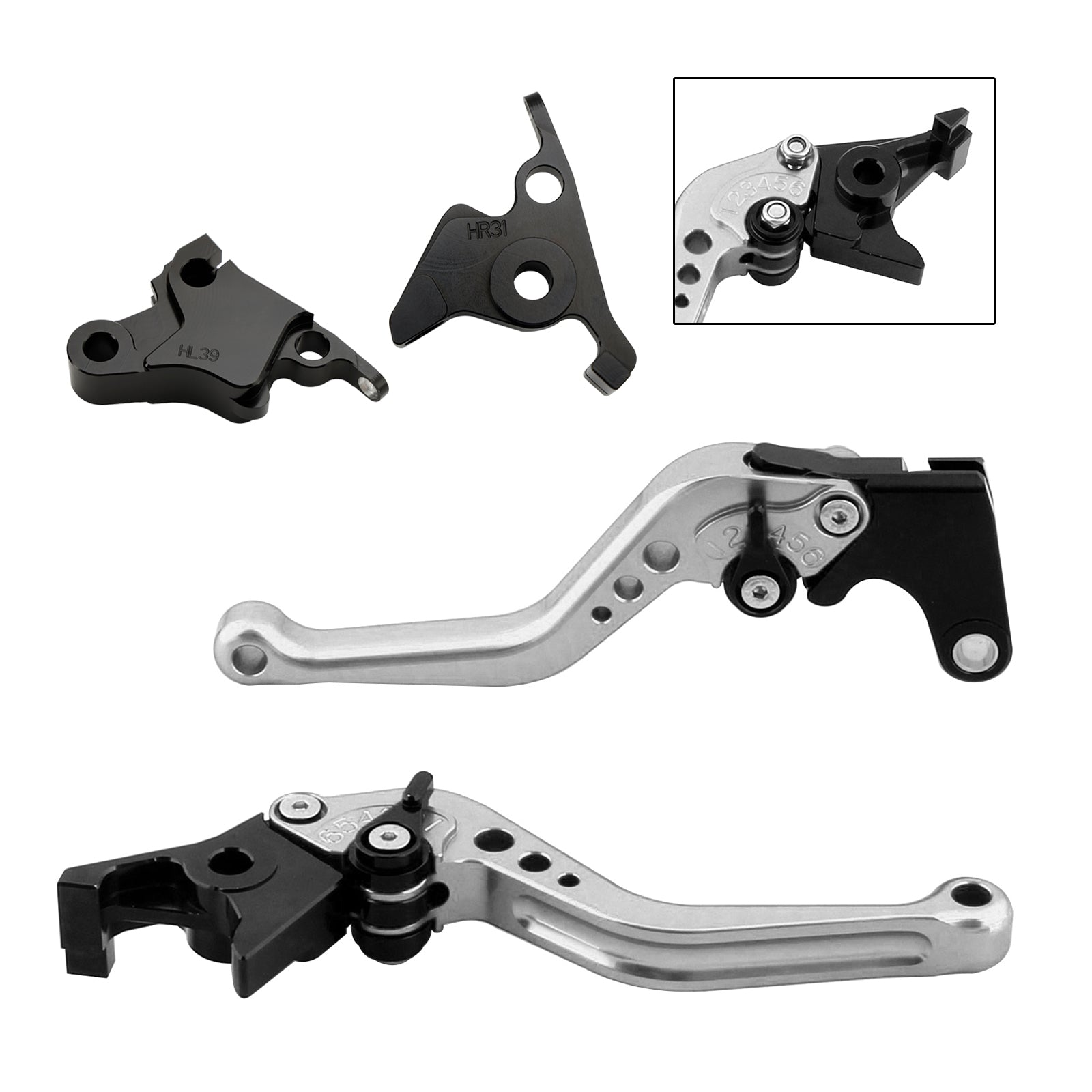 Nouveau levier de frein d'embrayage court adapté pour CFMOTO 450SS 450SR 21-23 450NK 23-24