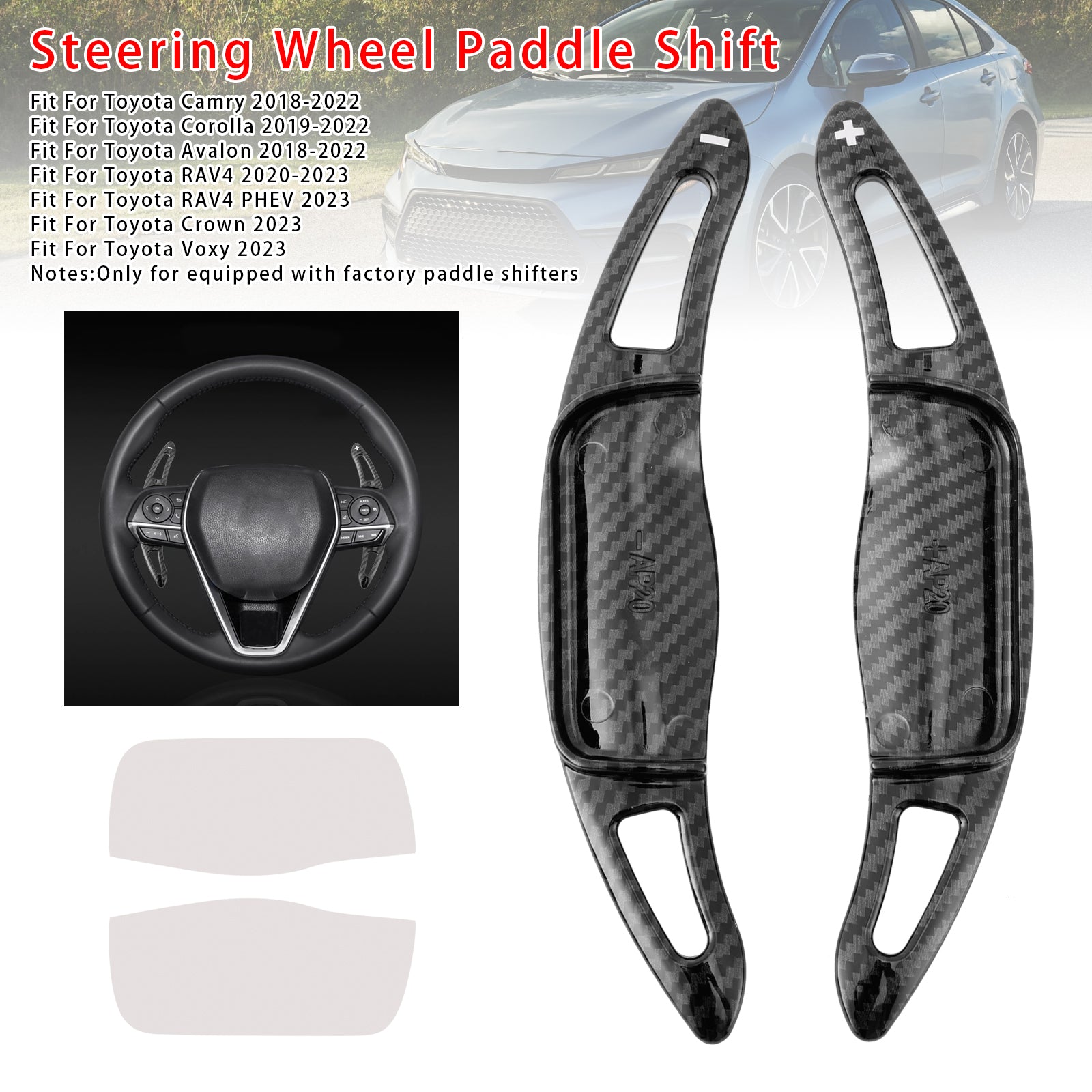 Stuurwiel schakelpeddelverlenging voor Toyota Camry Avalon