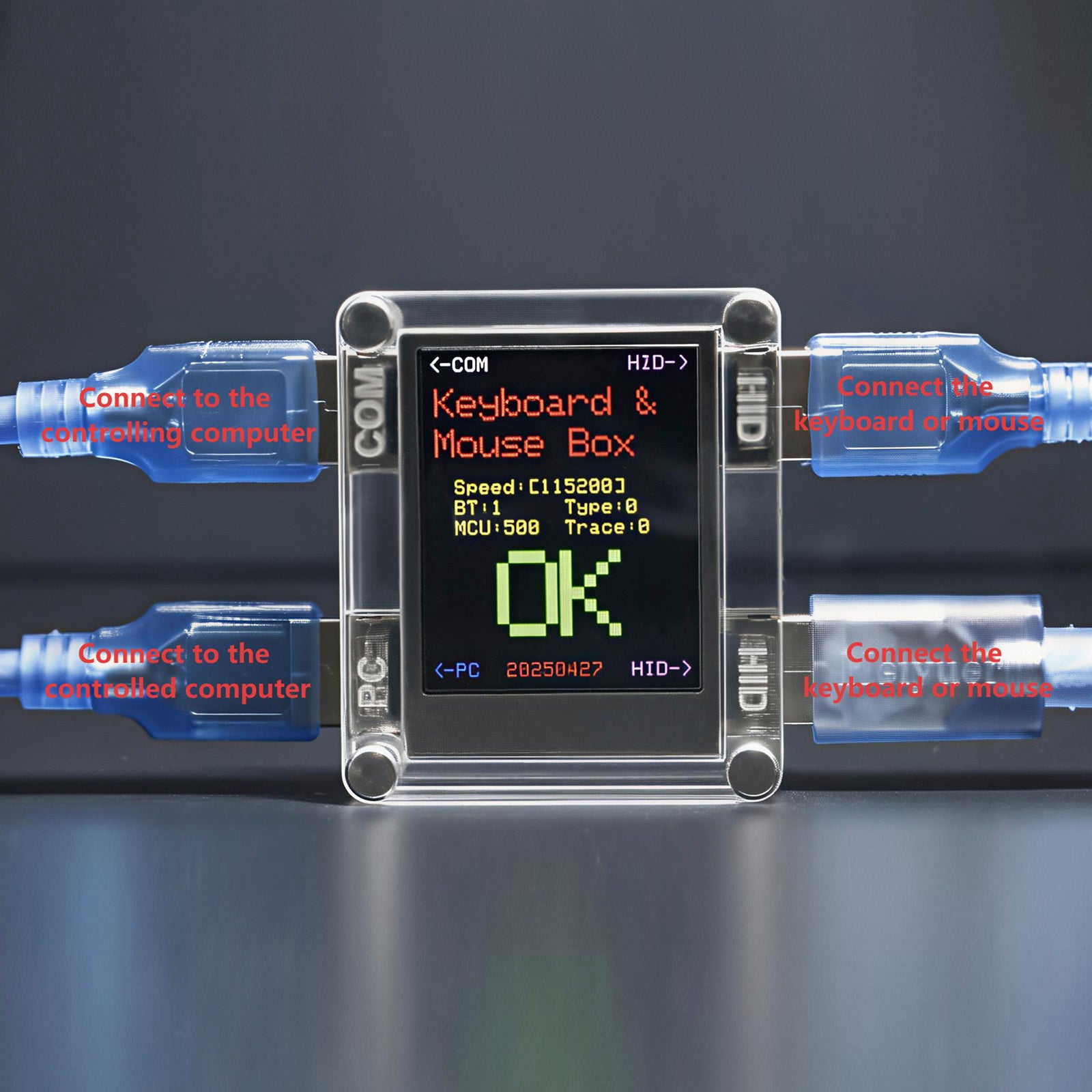 Kmbox toetsenbord-muiscontroller Dual Machine Control Learning Development Board