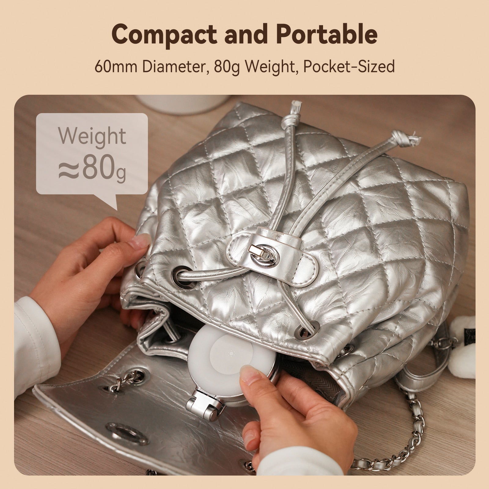 Mobiele telefoon Magnetisch schoonheidsinvullicht Draagbaar roterend stretchzaklicht