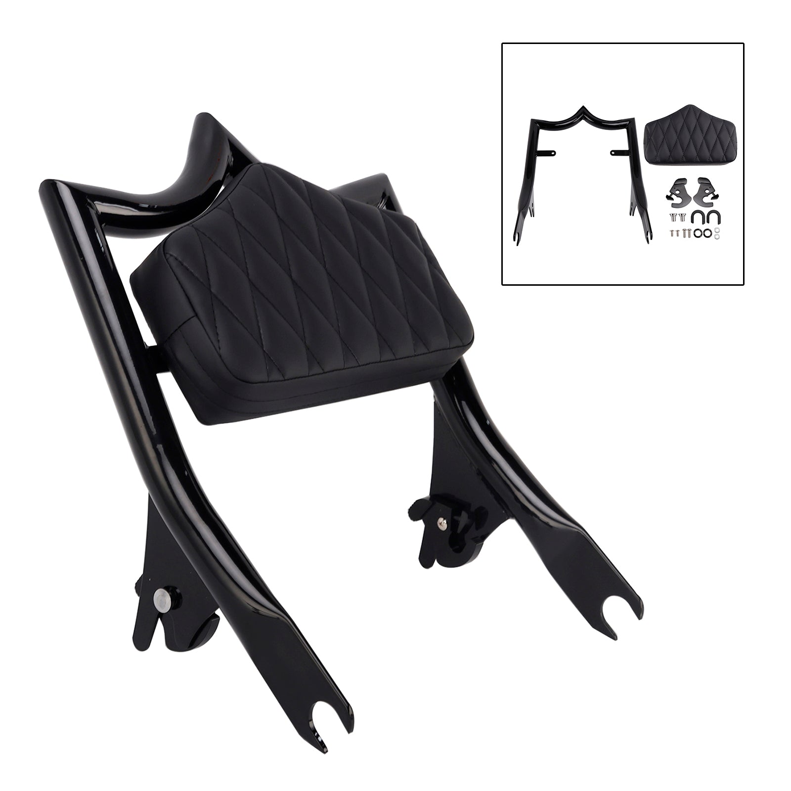Passenger Sissy Bar Backrest for Road King FLHR 2009-2023 CVO Road Glide FLTRXSE 2018-2019