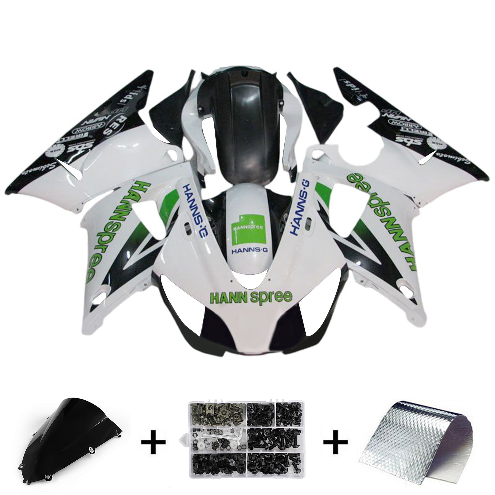 1998-1999 Yamaha YZF-R1 Kit de carénage d'injection carrosserie plastique ABS