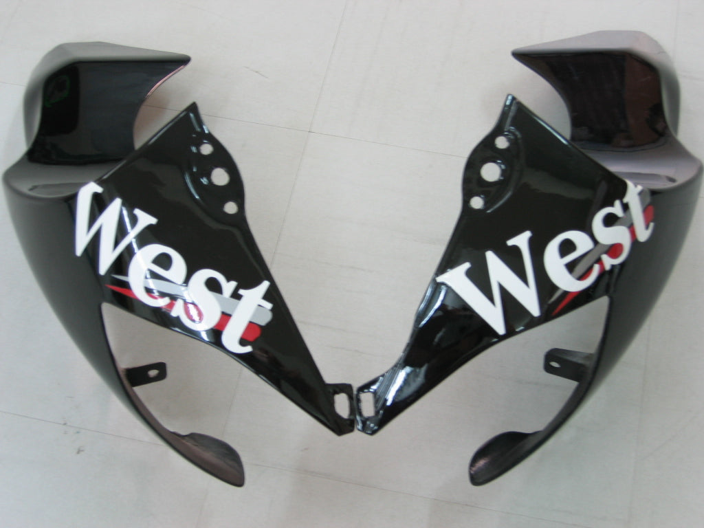 2004-2005 Kawasaki ZX 10R Black White West Racing Fairings Generic