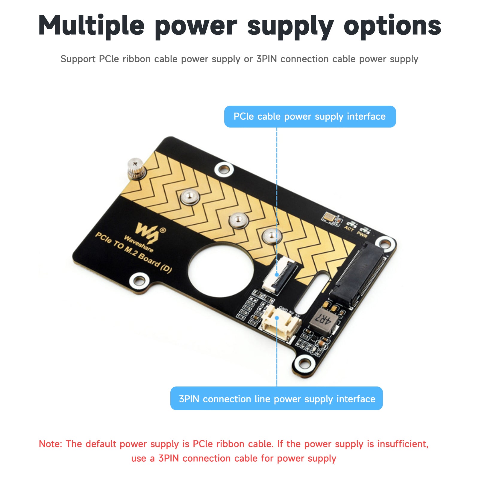 Carte d'extension de transmission Raspberry Pi 5 PCIE vers M.2, Rotor d'interface 8Gbps