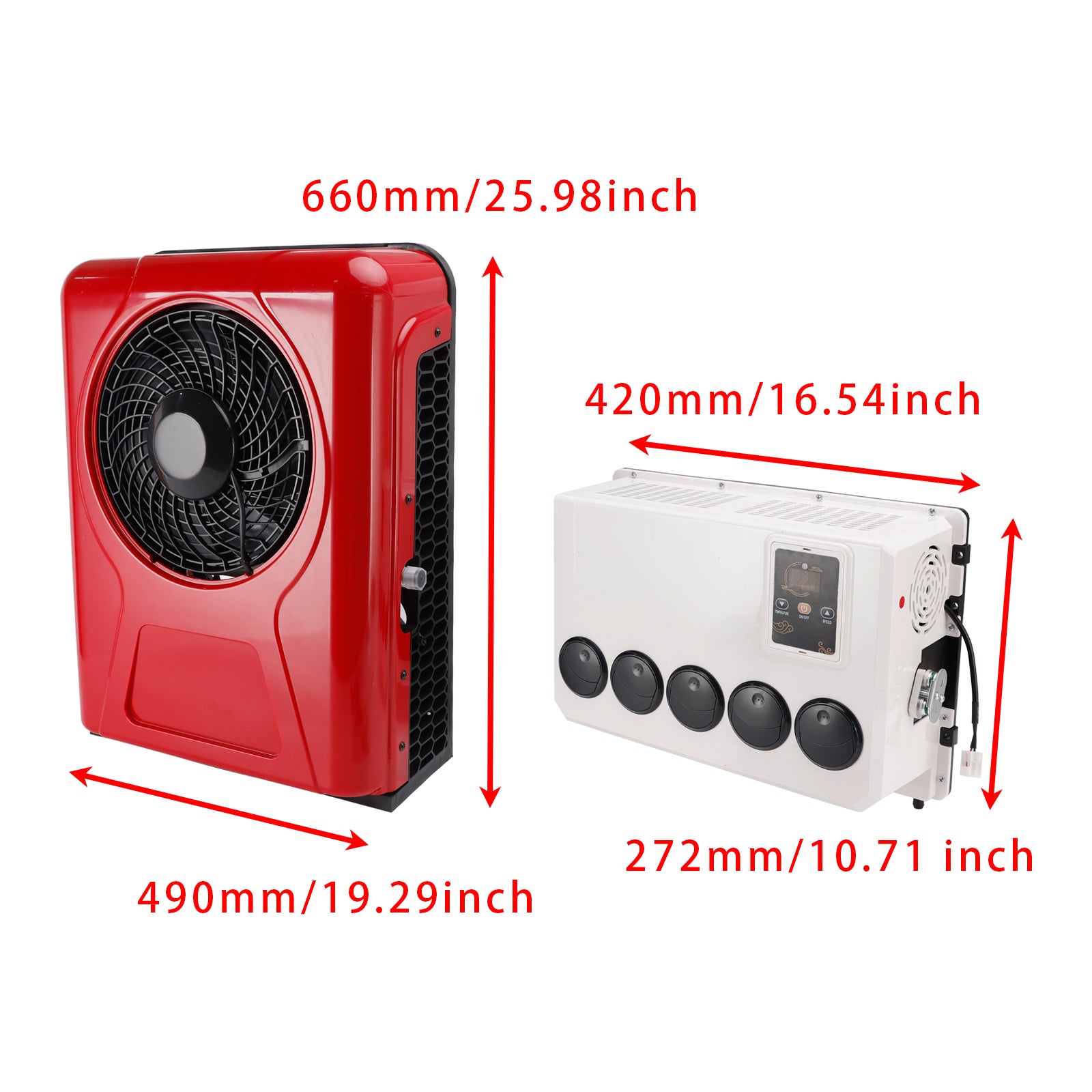 24V RV Air Conditioner 13000btu Truck Split AC For Camping Trucks RVs Trailers