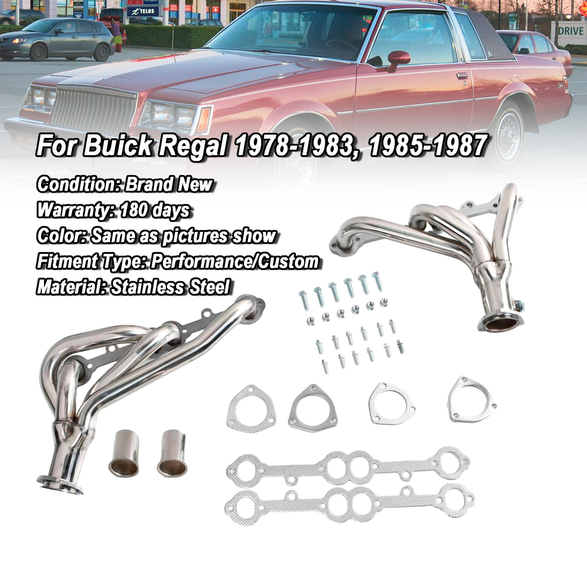 1982-1991 Chevrolet Camaro Exhaust Manifold Header Generic