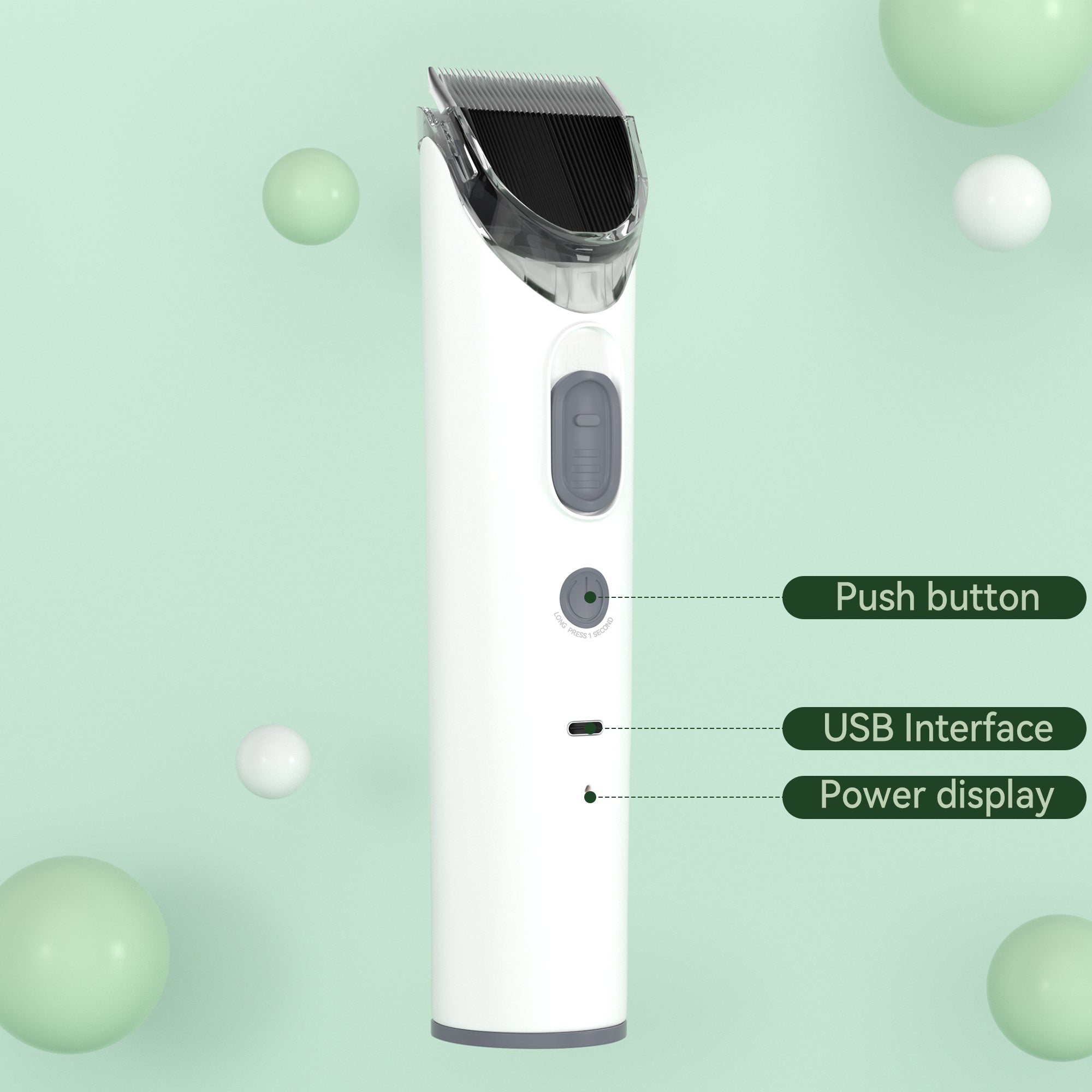 1.5L Grooming Tools for Dogs Cats Pets 5 In 1 Pet Grooming Kit Vacuum Suction Professional Pet Hair Clipper Dog Vacuum Brush for Shedding Grooming