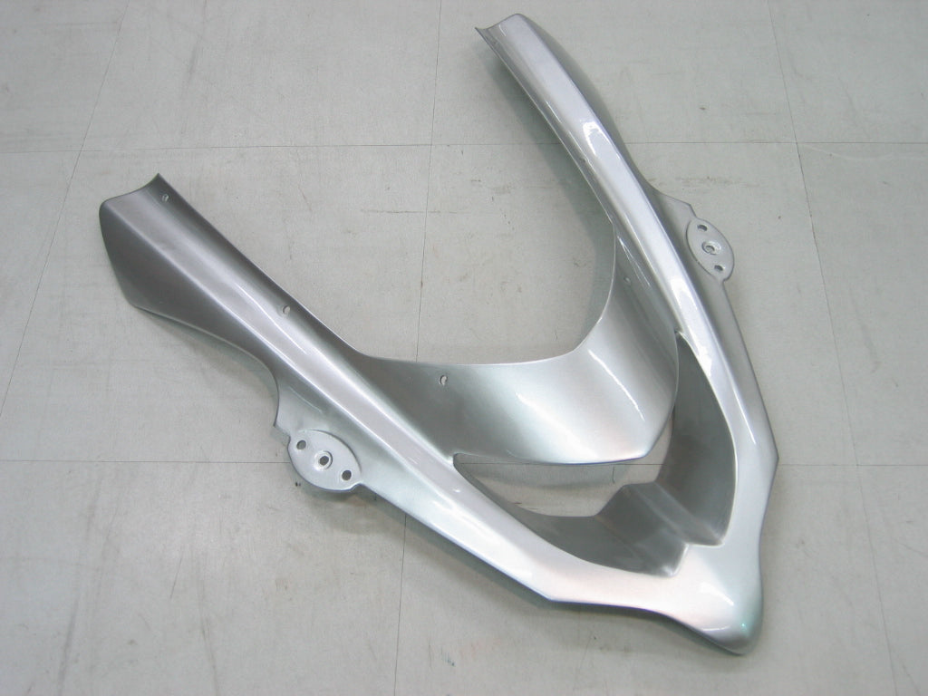 2004-2005 Kawasaki ZX 10R Silver Black Racing Fairings Generic