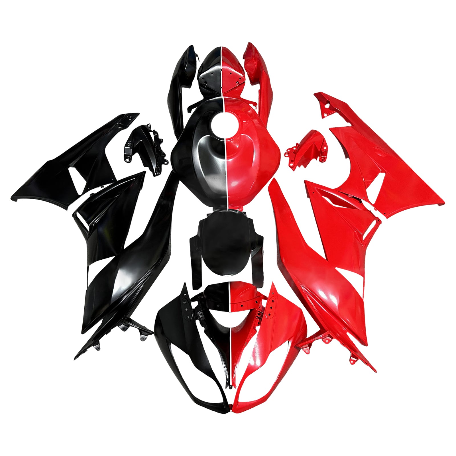 Injectiekuipset carrosserie kunststof ABS geschikt voor Kawasaki ZX6R 636 2009-2012