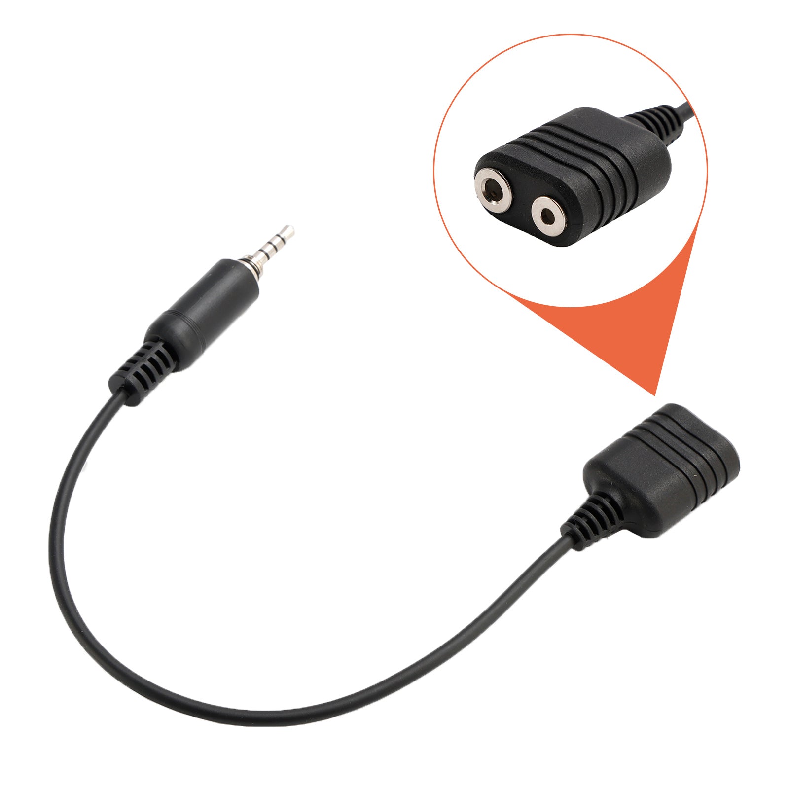 K gränssnitt headset portkonverterkabel för yaesu hx290 hx400is evx-s24 ft270r