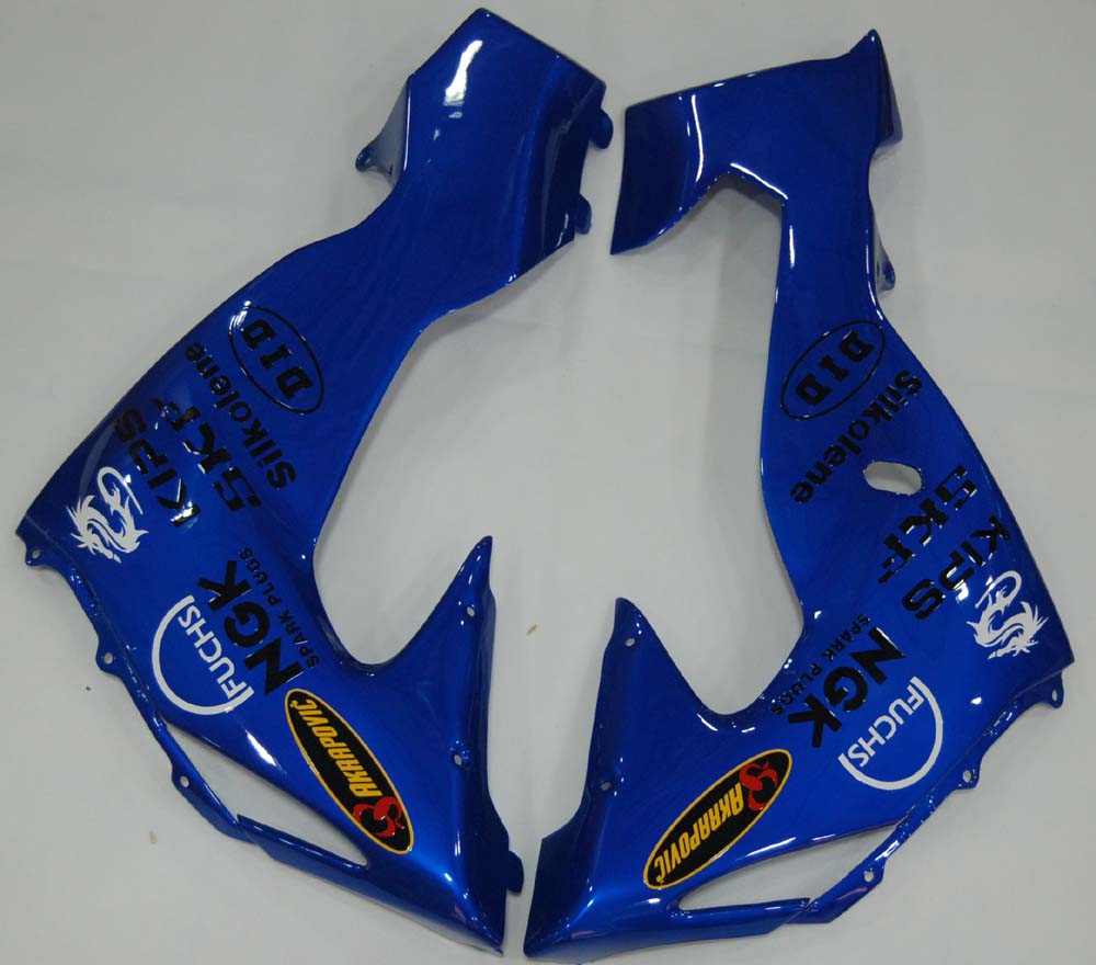 2006-2007 Kawasaki ZX 10R Blue Black Racing Fairings Generic