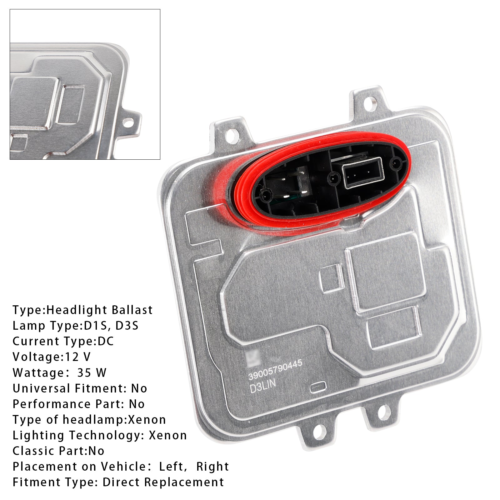 2015-2018 Porsche Cayenne D3 Xenon AFS Farol xenon Folicão Módulo de controle de lastro 5dv00993200