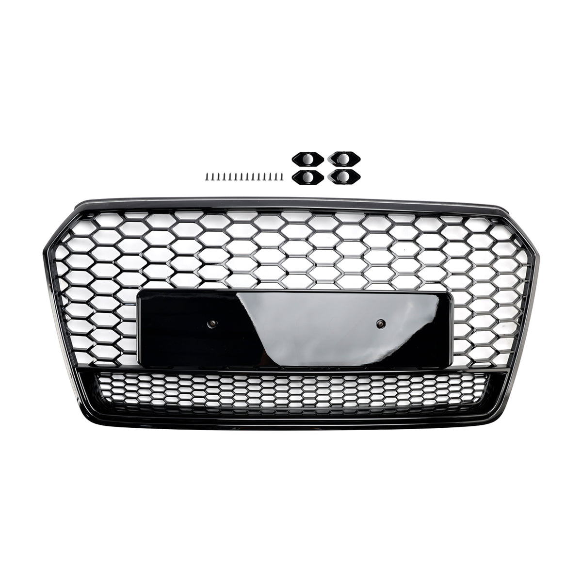 2016-2018 Audi S7 Facelift (RS7 is not fit) RS7 Style Honeycomb Front Bumper Grill Grille Black Generic