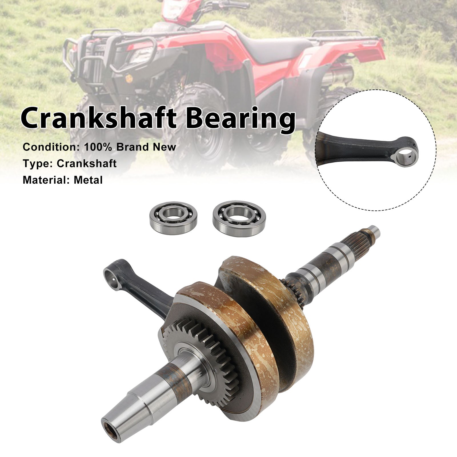 Crankshaft Bearing 13000-HR3-A40 For Honda Rancher TRX420 Foreman TRX500 520