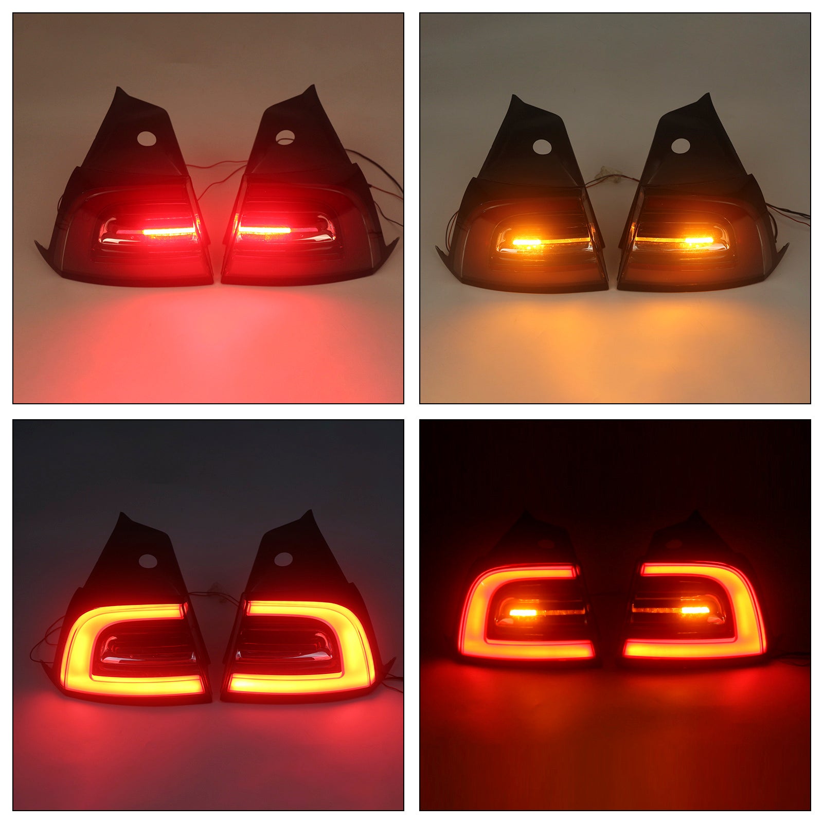 Feu arrière LED L + R 1077399-00,1077398-00 pour Tesla modèle 3 2017-2023