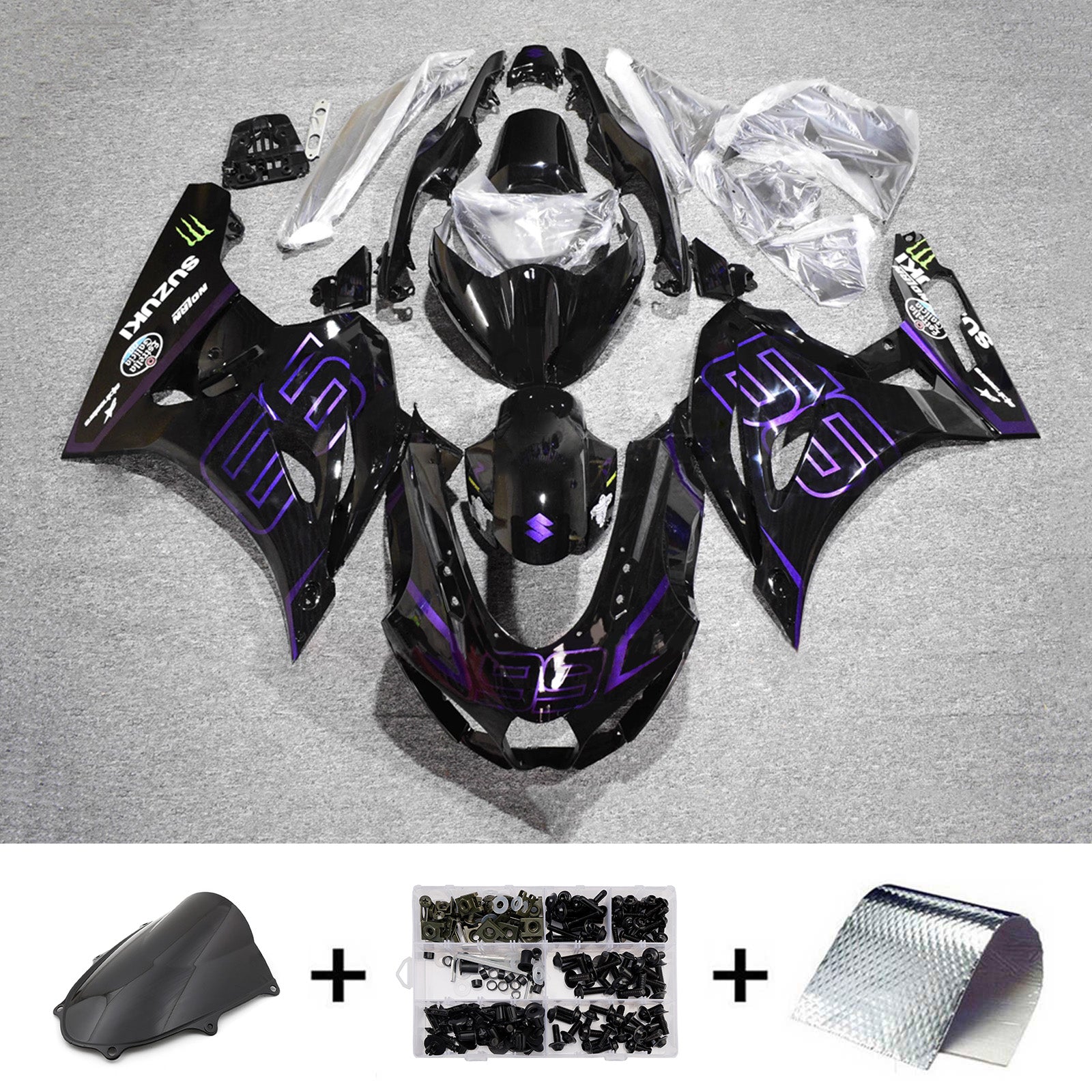 Injection Fairing Kit Bodywork Plastic ABS For Suzuki GSXR1000 2017-2025 K17