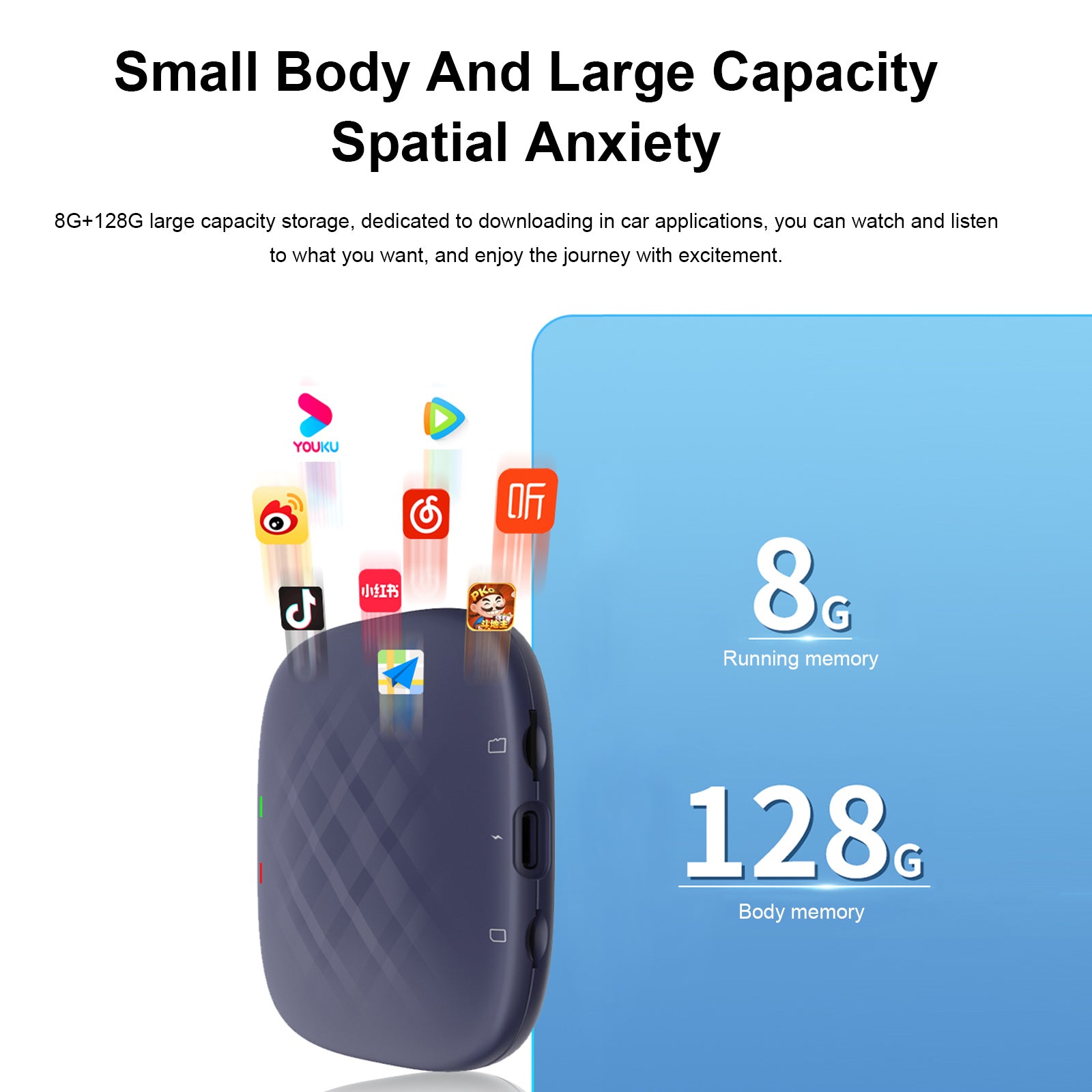 Carlinkit Carplay AI Box Plus Android 13 8+128GB draadloze auto Bluetooth-adapter