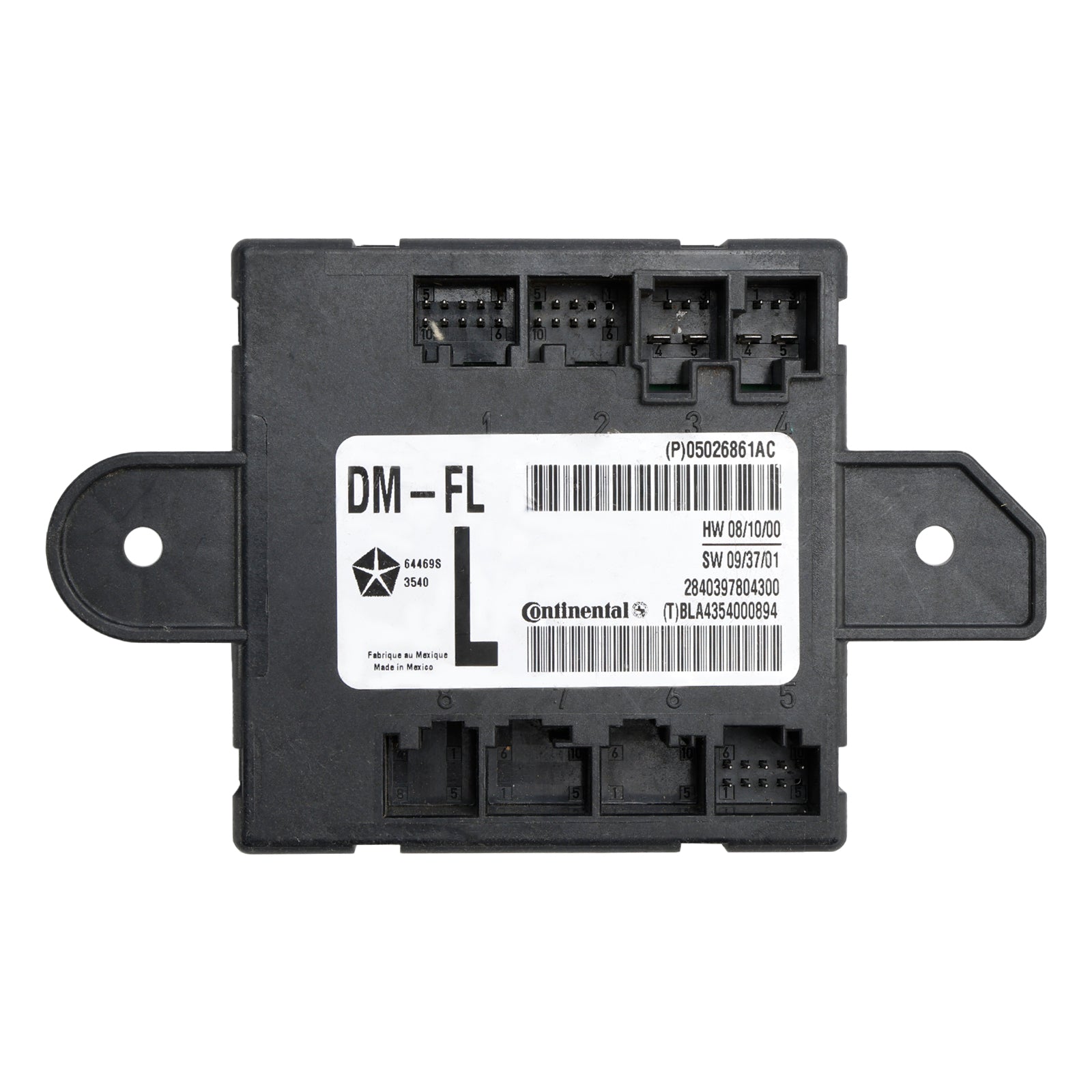 05026861AC Front Left Driver Door Module for Dodge Chrysler 2007-2020