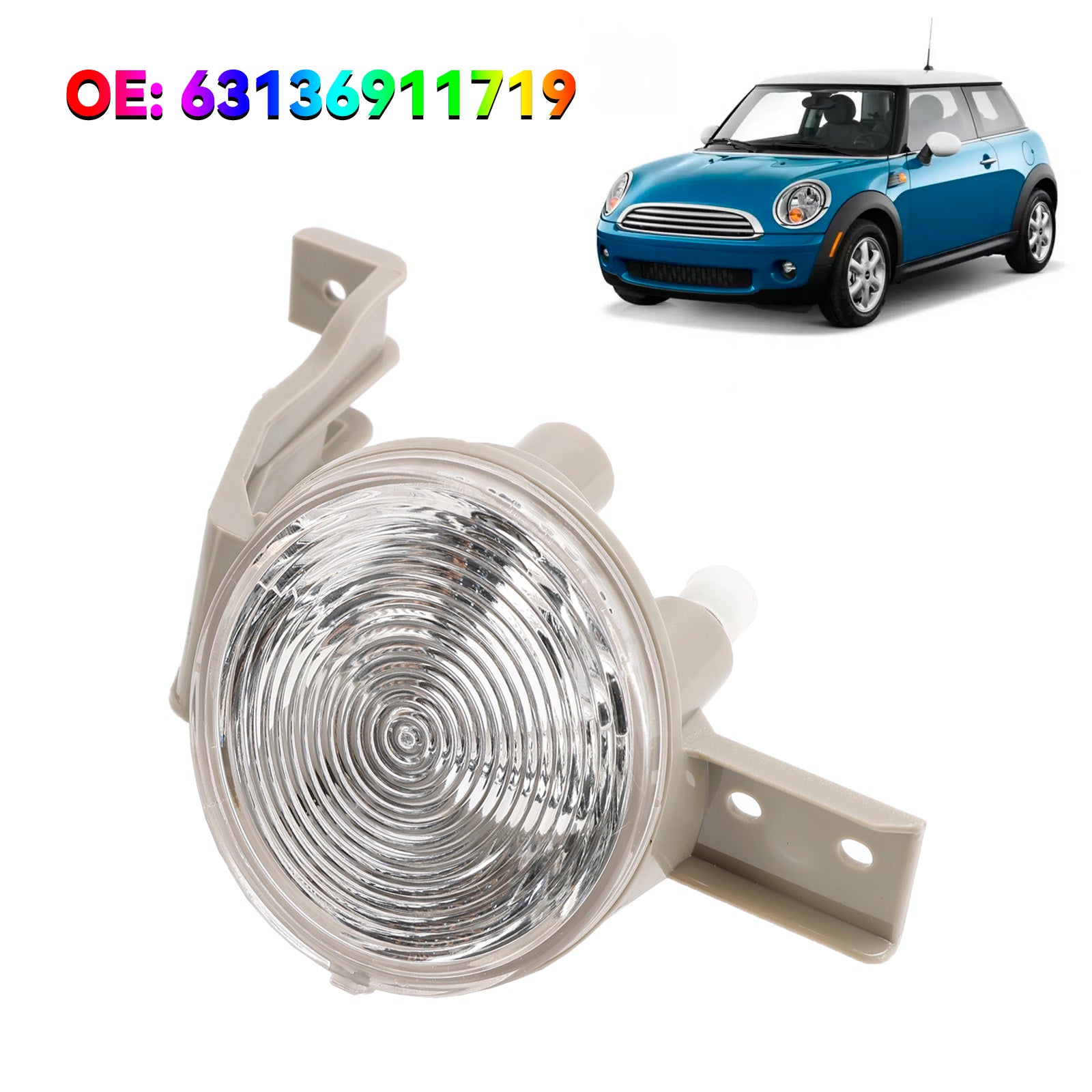 Indicatielampje linksvoor Lampflitser Heldere lens 63136911719 voor Mini Cooper