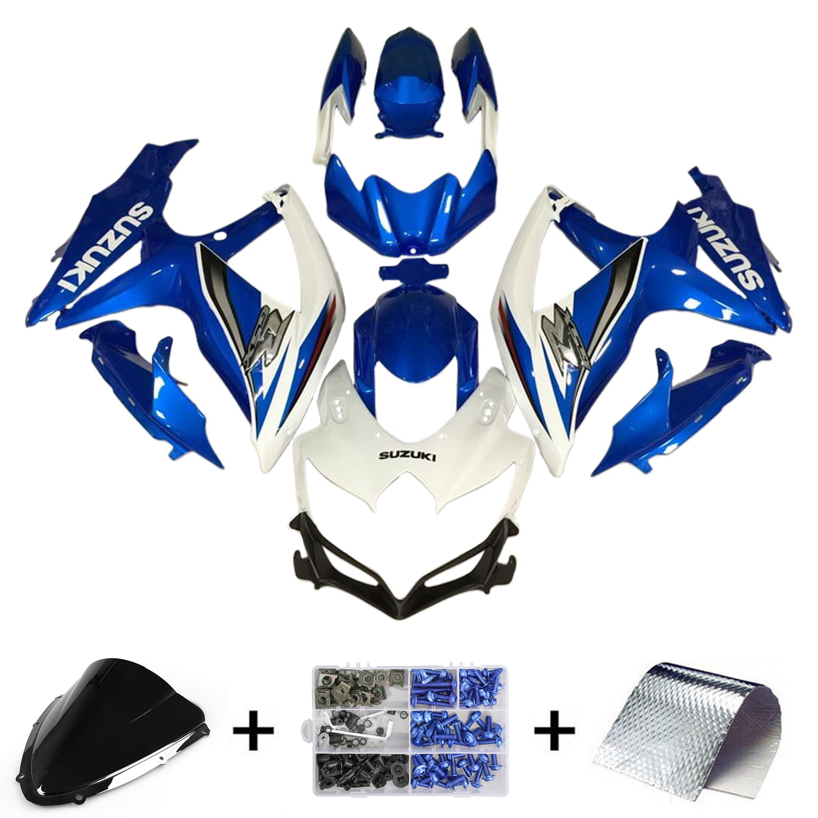 2008-2010 Suzuki GSXR 600/750 K8 Injection Fairing Kit Bodywork Plastic ABS