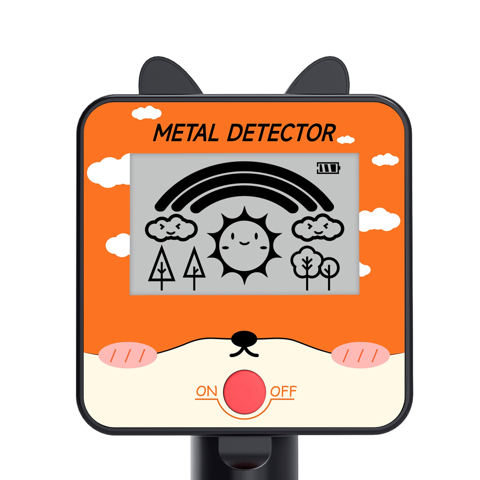 GT260 Kids Treasure Seeker Metaaldetector Waterdicht 6.3"Zoekspoel Zwart