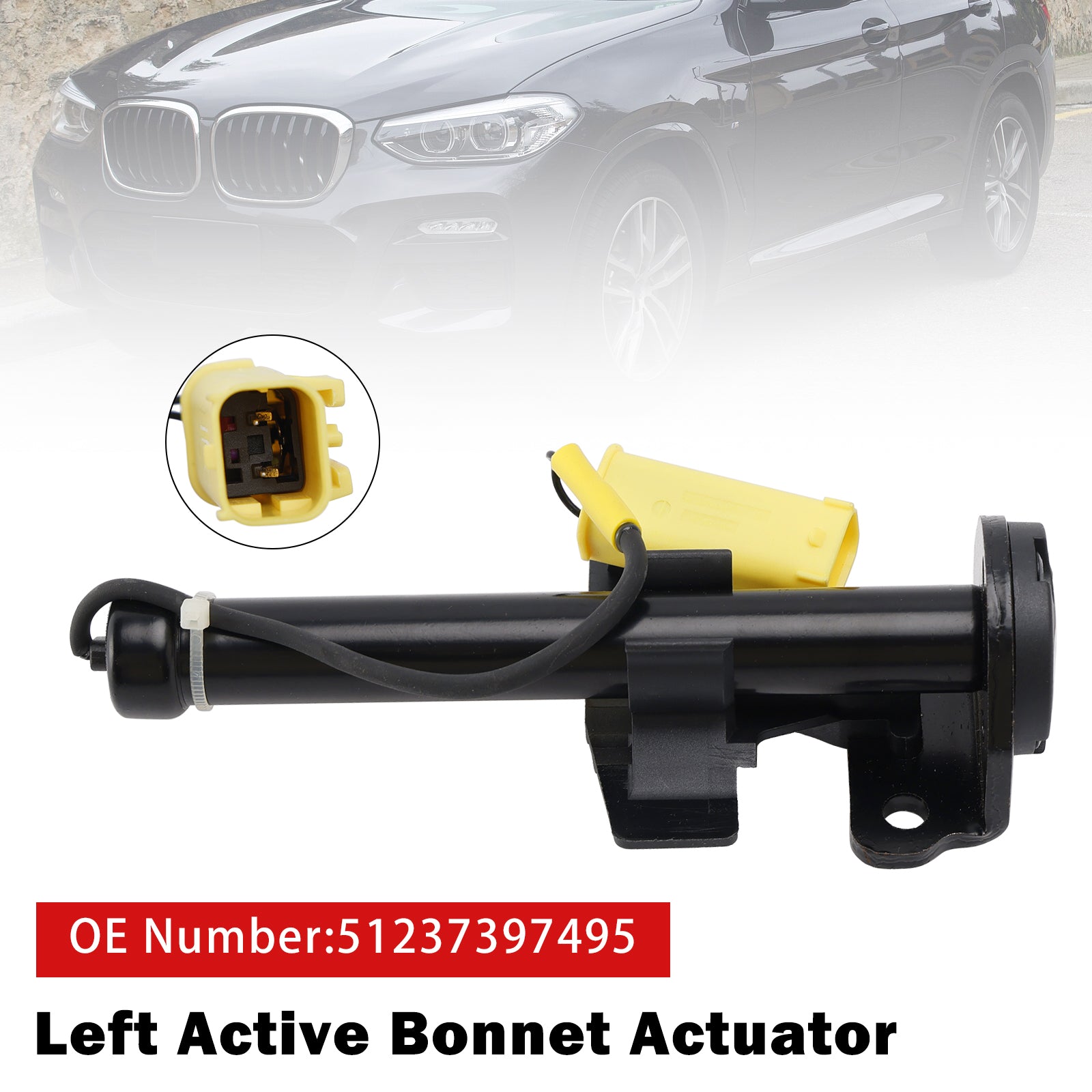 Vänster aktiv motorhuvsställdon 51237397495 för BMW X3 G01 X4 G02 2017-2020