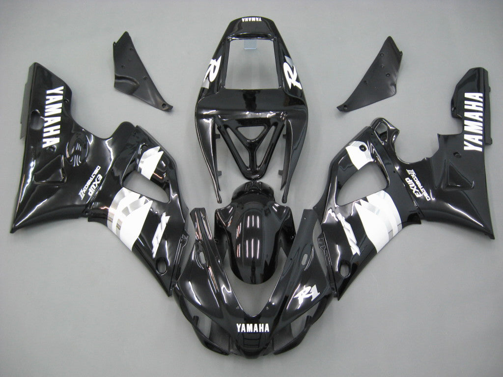 1998-1999 Yamaha YZF-R1 Zwart Wit Racing Fairings Generiek