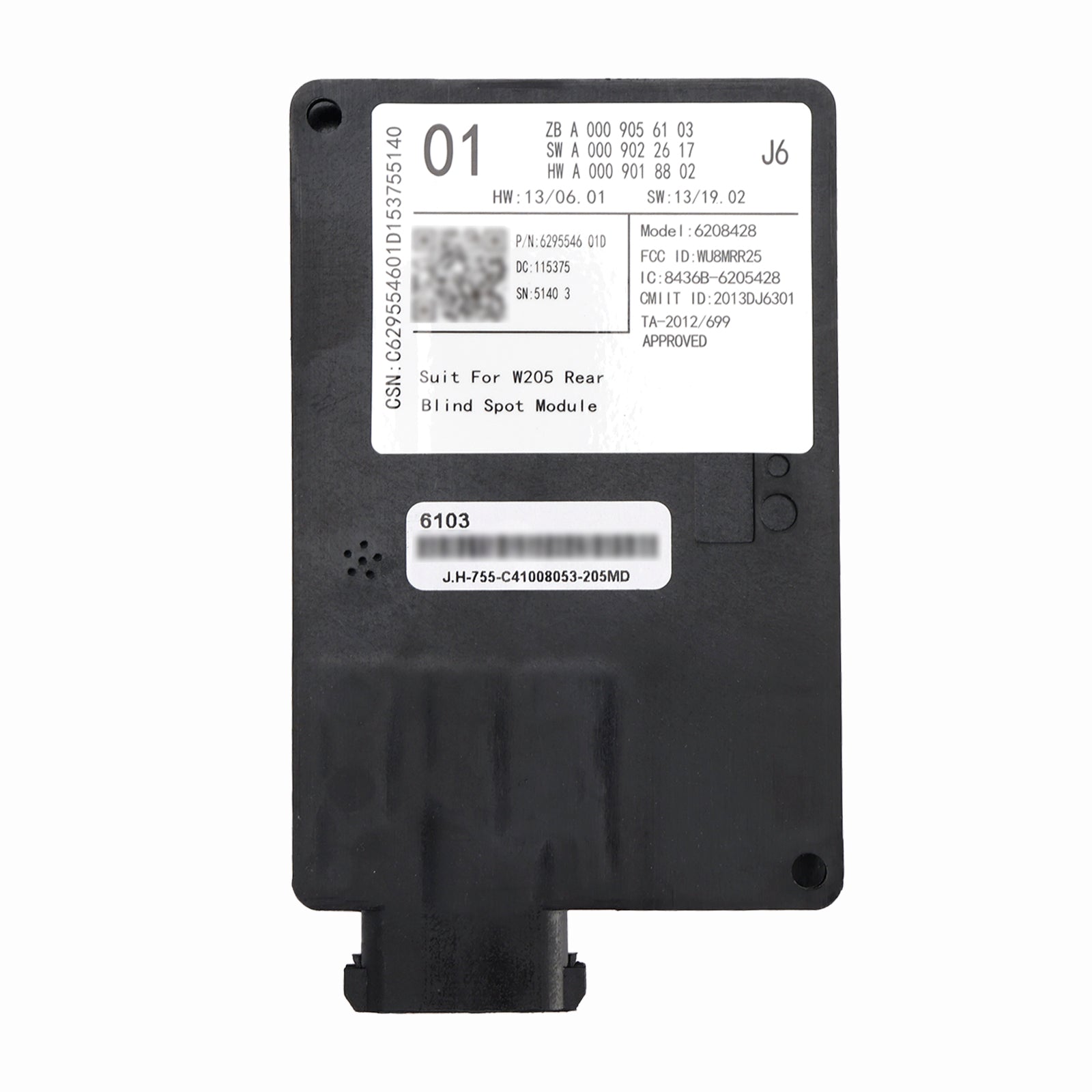 2015-2018 Mercedes C-klass W205 Filbytesradar för döda vinkeln A0009056103