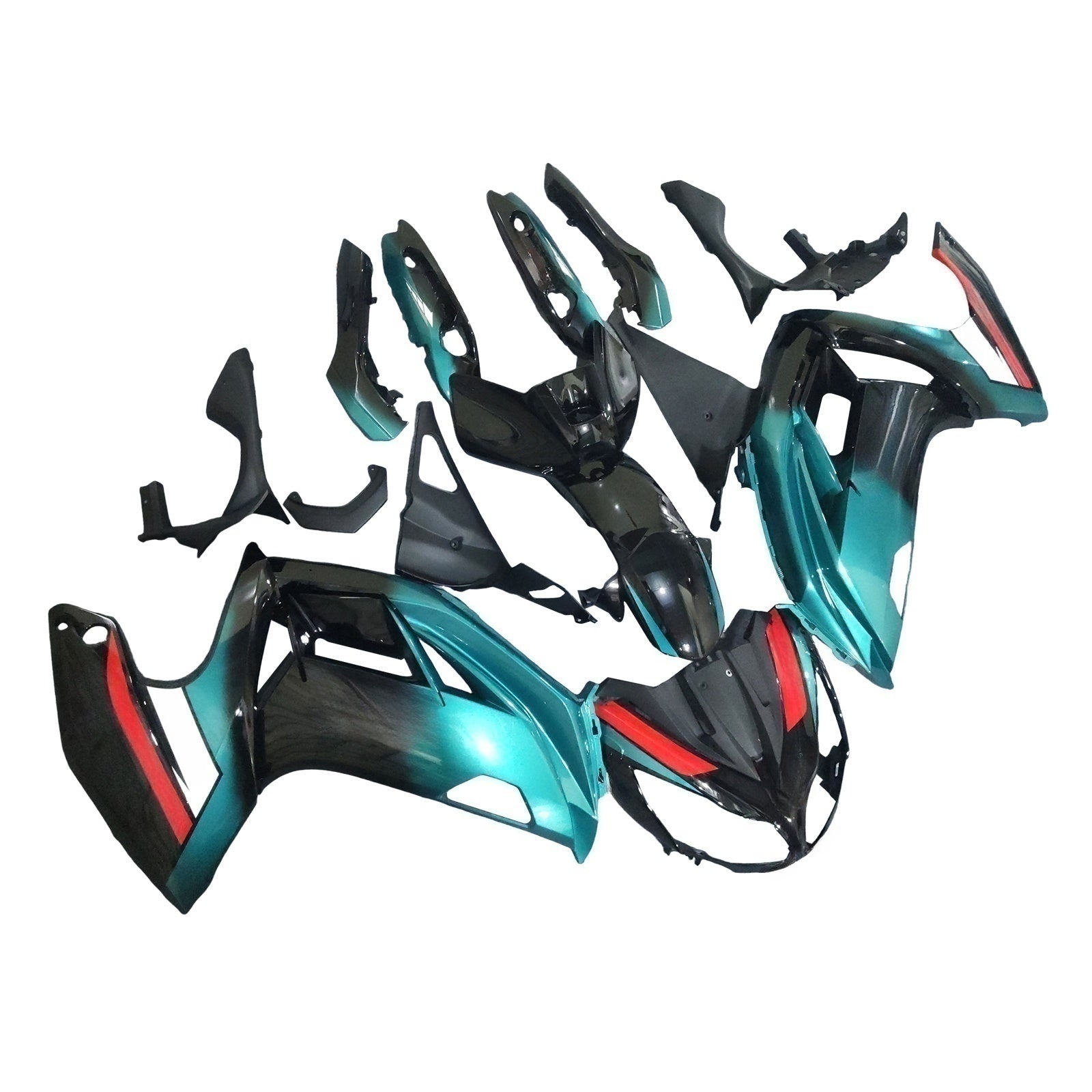 Einspritzverkleidungssatz Karosserie Kunststoff ABS passend für Kawasaki ER6F/Ninja650 2012-2016