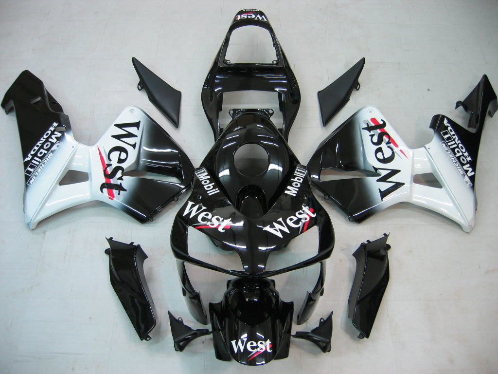 2003-2004 Honda CBR 600 RR Black West Racing Fairings Generic