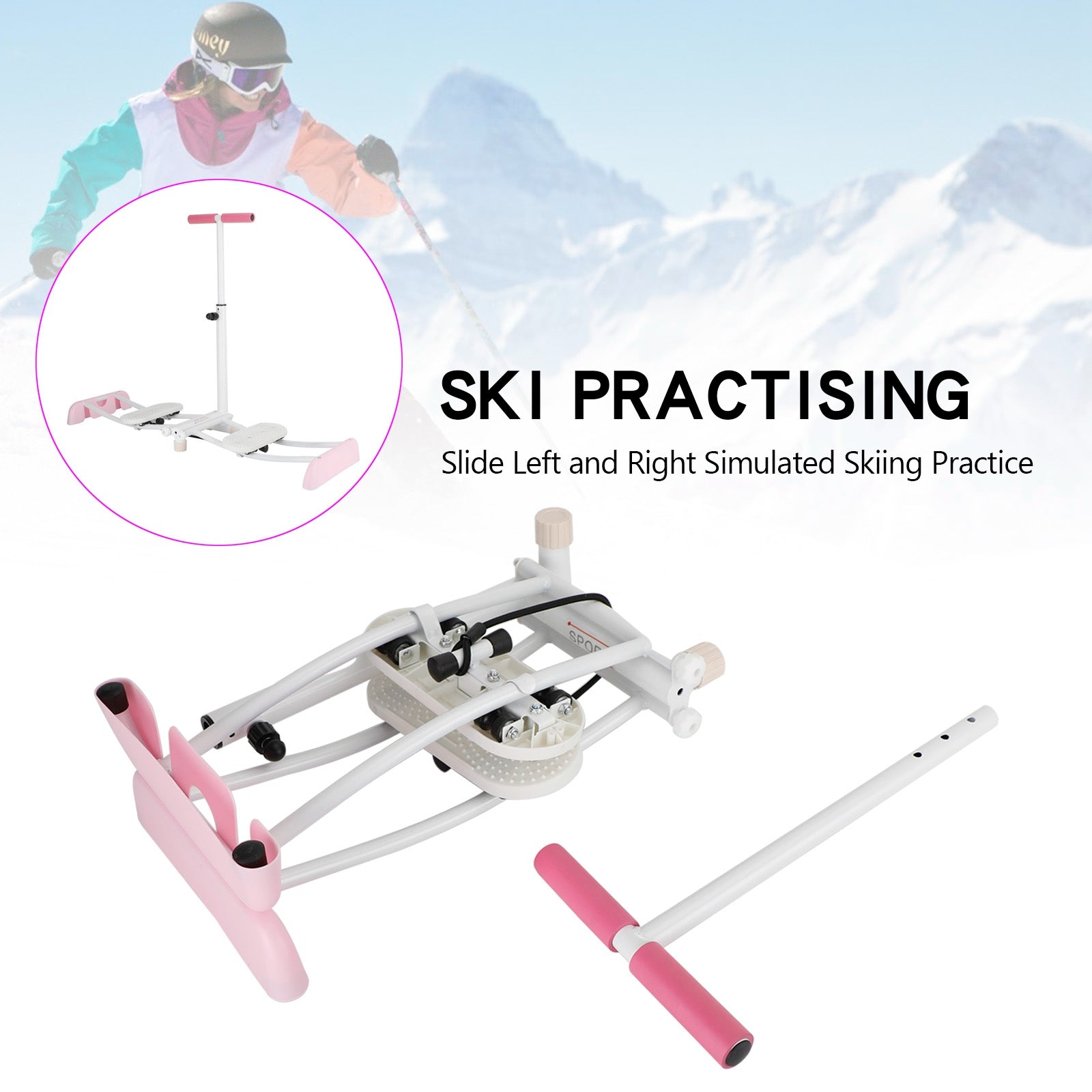 Ski-oefeningsmachine Beenoefening Bekkenspier Heuptrainer Dijtrainer