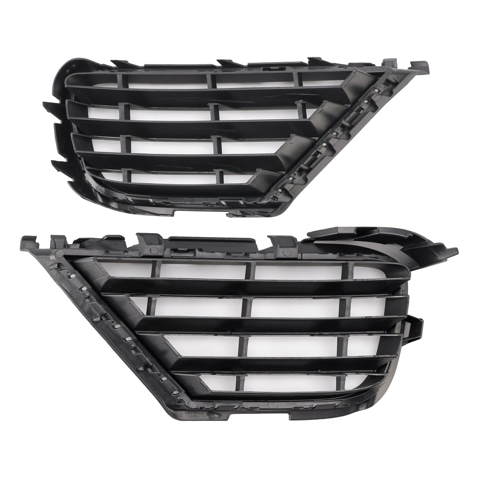 2015-2017 Volkswagen VW Touareg 7P 2PCS Front Lower Fog Light Cover Grille Grill