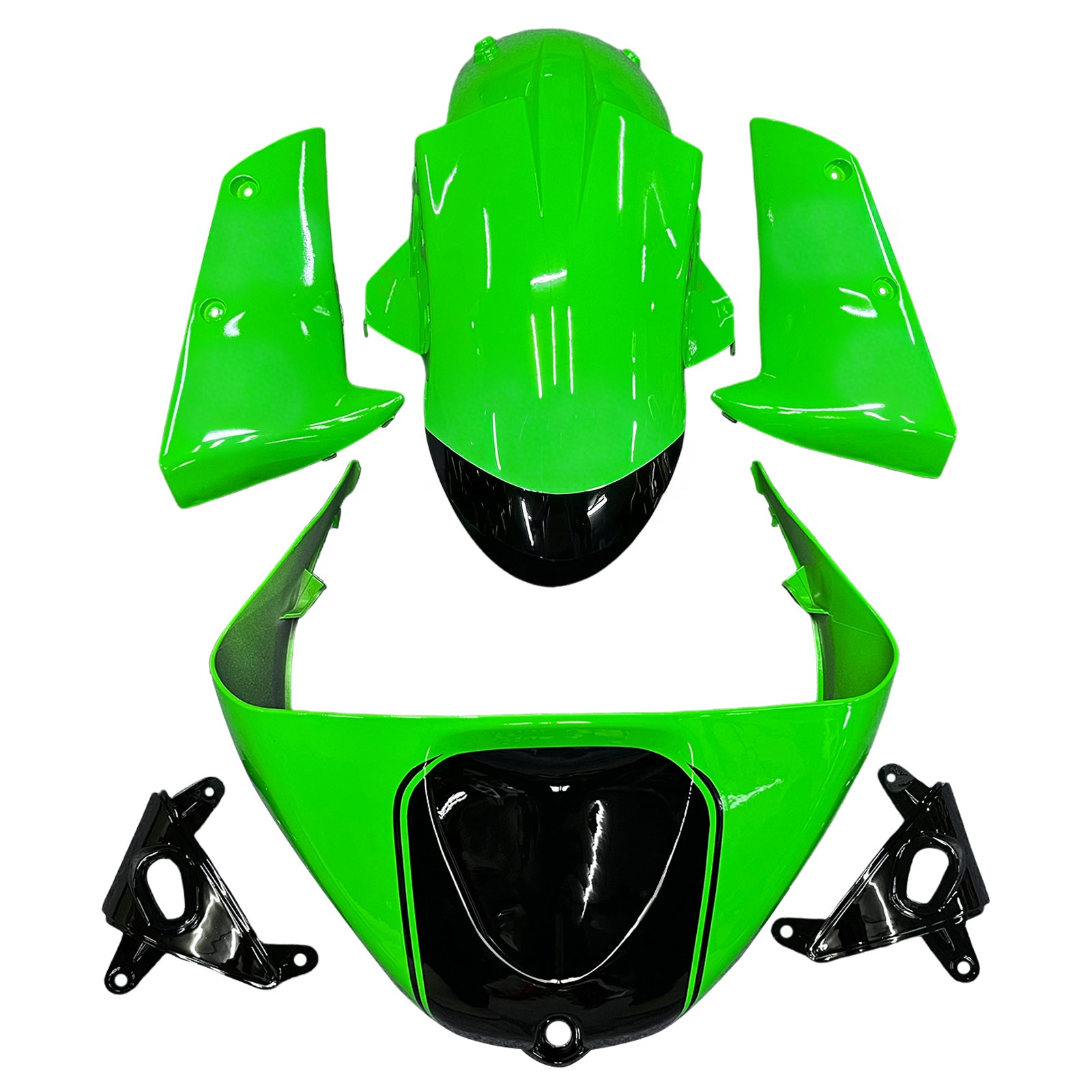 Injection Fairing Kit Bodywork Plastic ABS fit For Kawasaki ZX6R 636 2005-2006