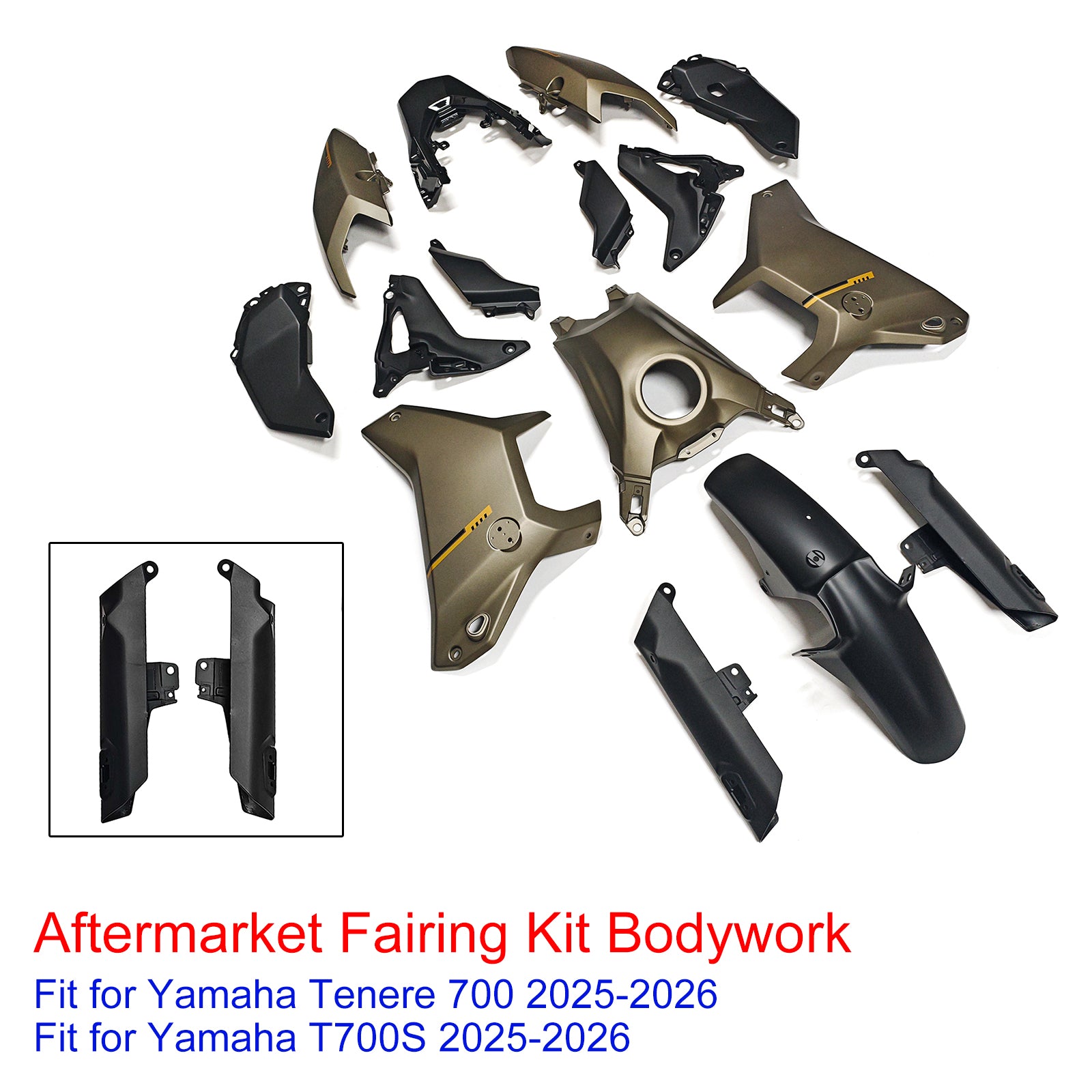 Injection Bodywork Fairing Kit for Yamaha Tenere 700 T700S 2025-2026