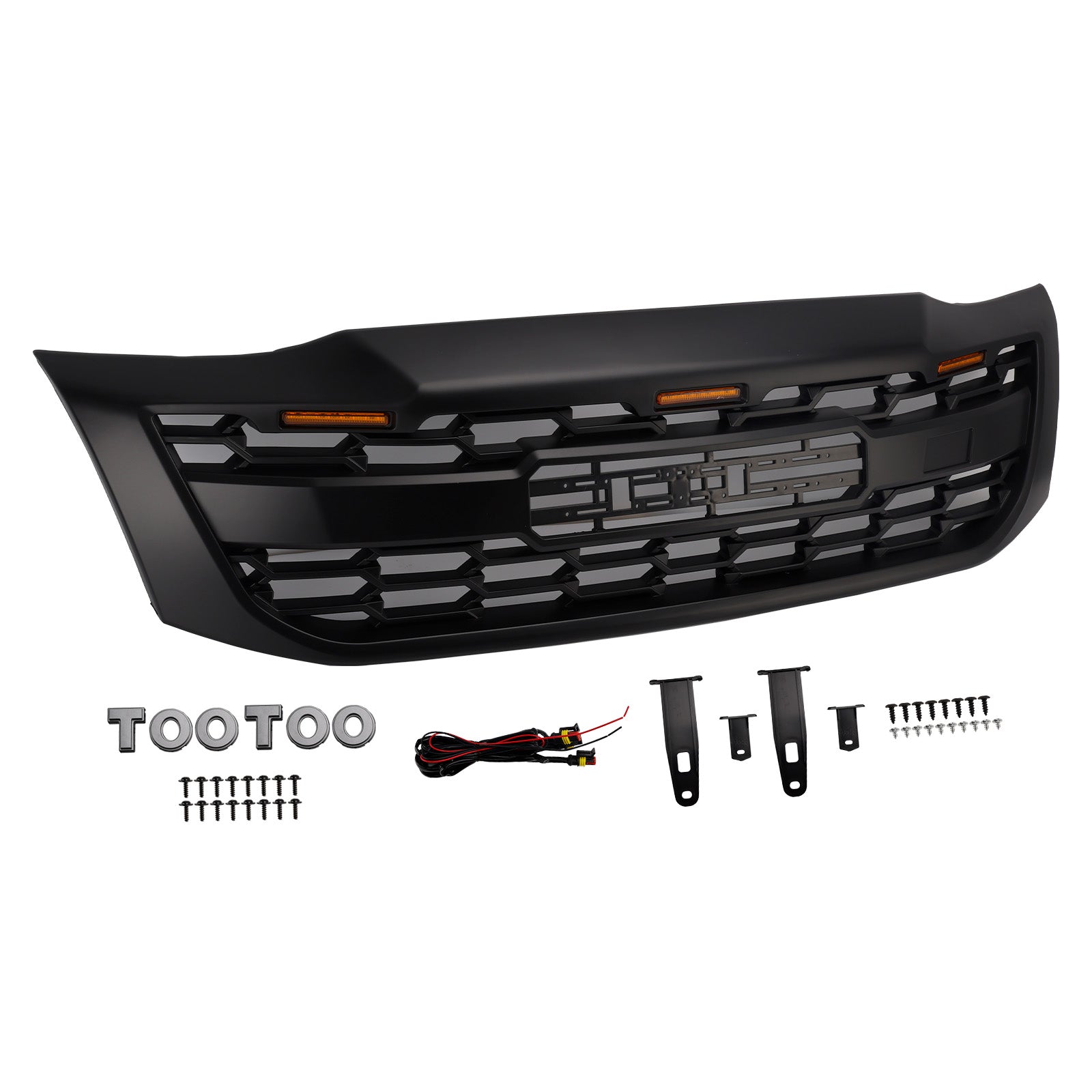 2012-2014 Toyota Hilux Vigo MK7 Matt Black Front Bumper Grille Grill